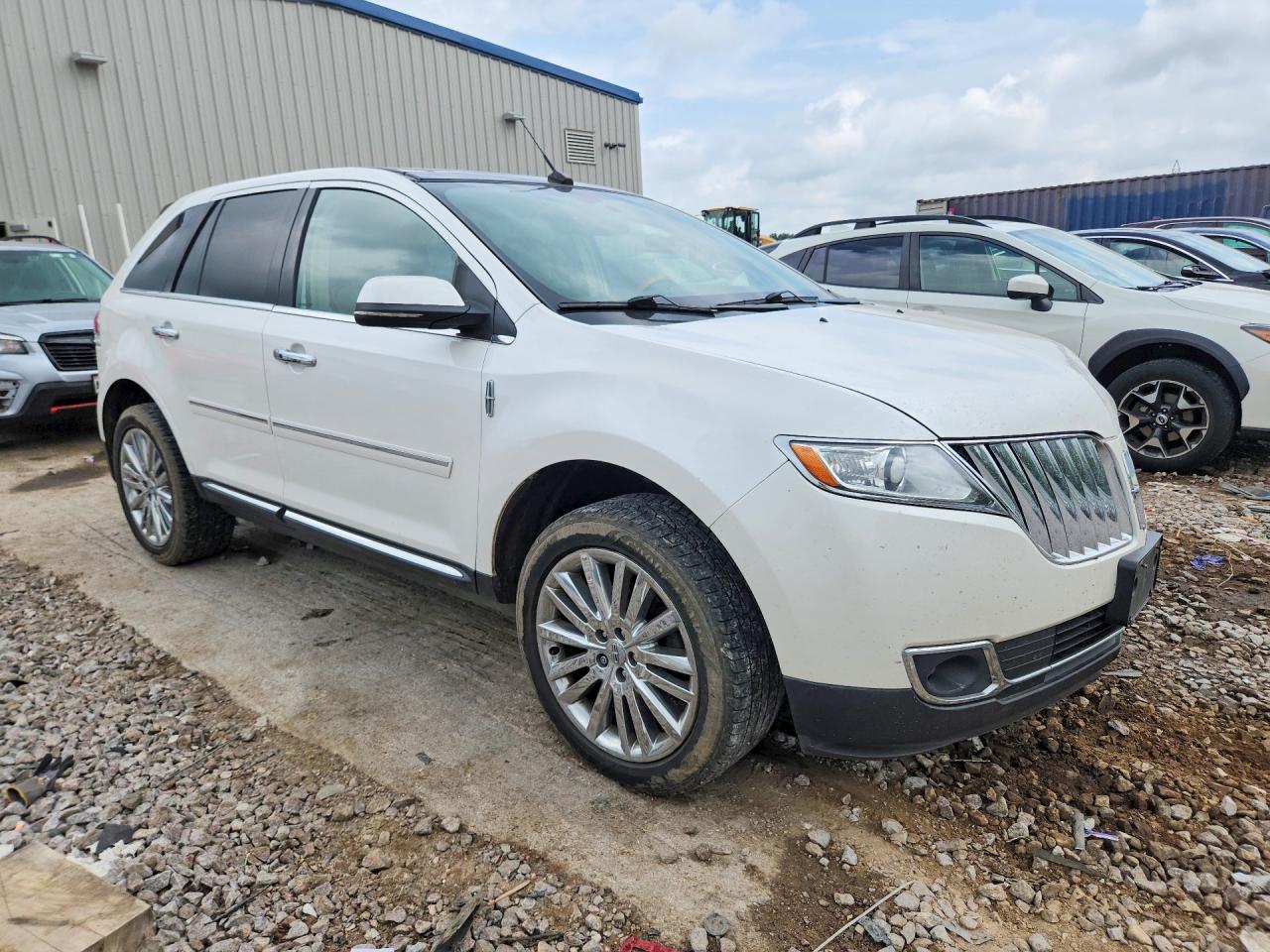 2013 Lincoln Mkx White vin: 2LMDJ6JK0DBL26189