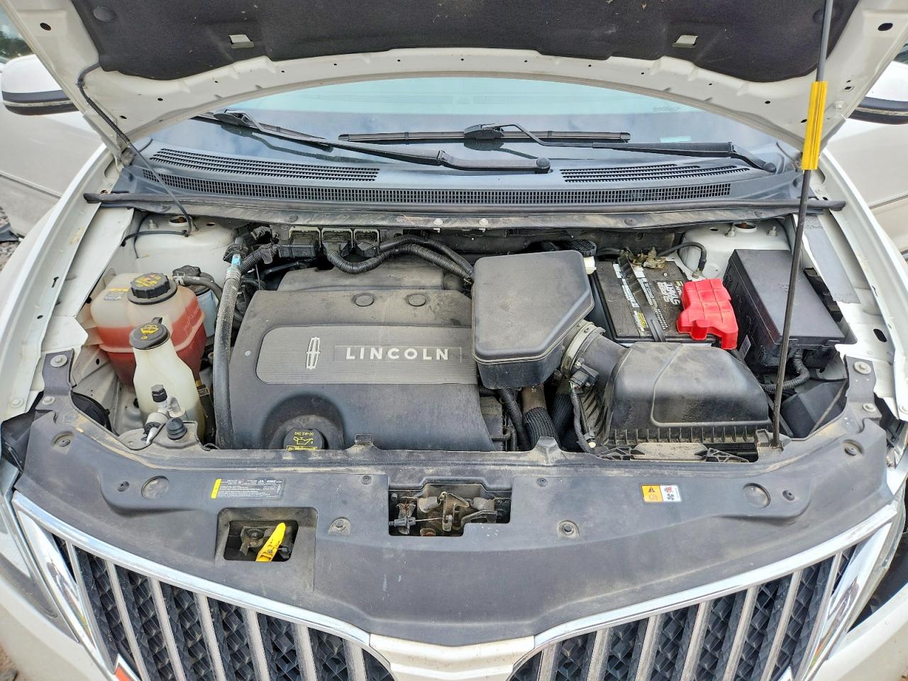 2013 Lincoln Mkx White vin: 2LMDJ6JK0DBL26189