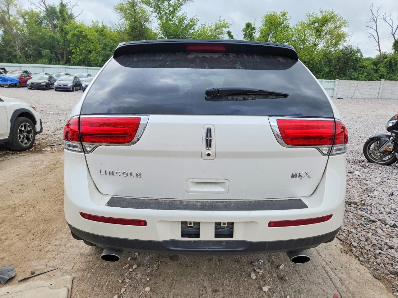 2013 Lincoln Mkx White vin: 2LMDJ6JK0DBL26189