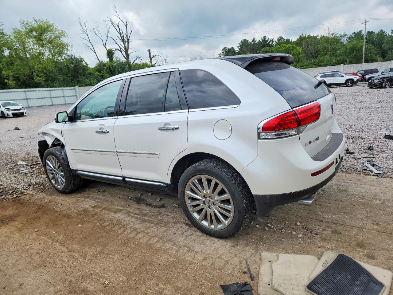 2013 Lincoln Mkx White vin: 2LMDJ6JK0DBL26189