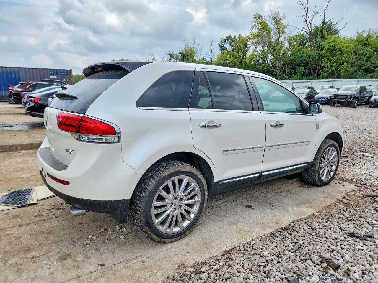 2013 Lincoln Mkx White vin: 2LMDJ6JK0DBL26189