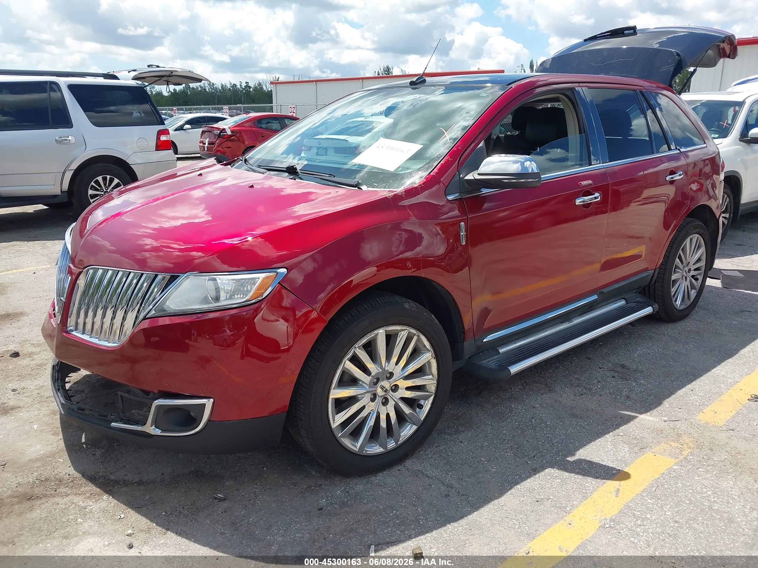 2013 Lincoln Mkx   Red vin: 2LMDJ6JK0DBL42053