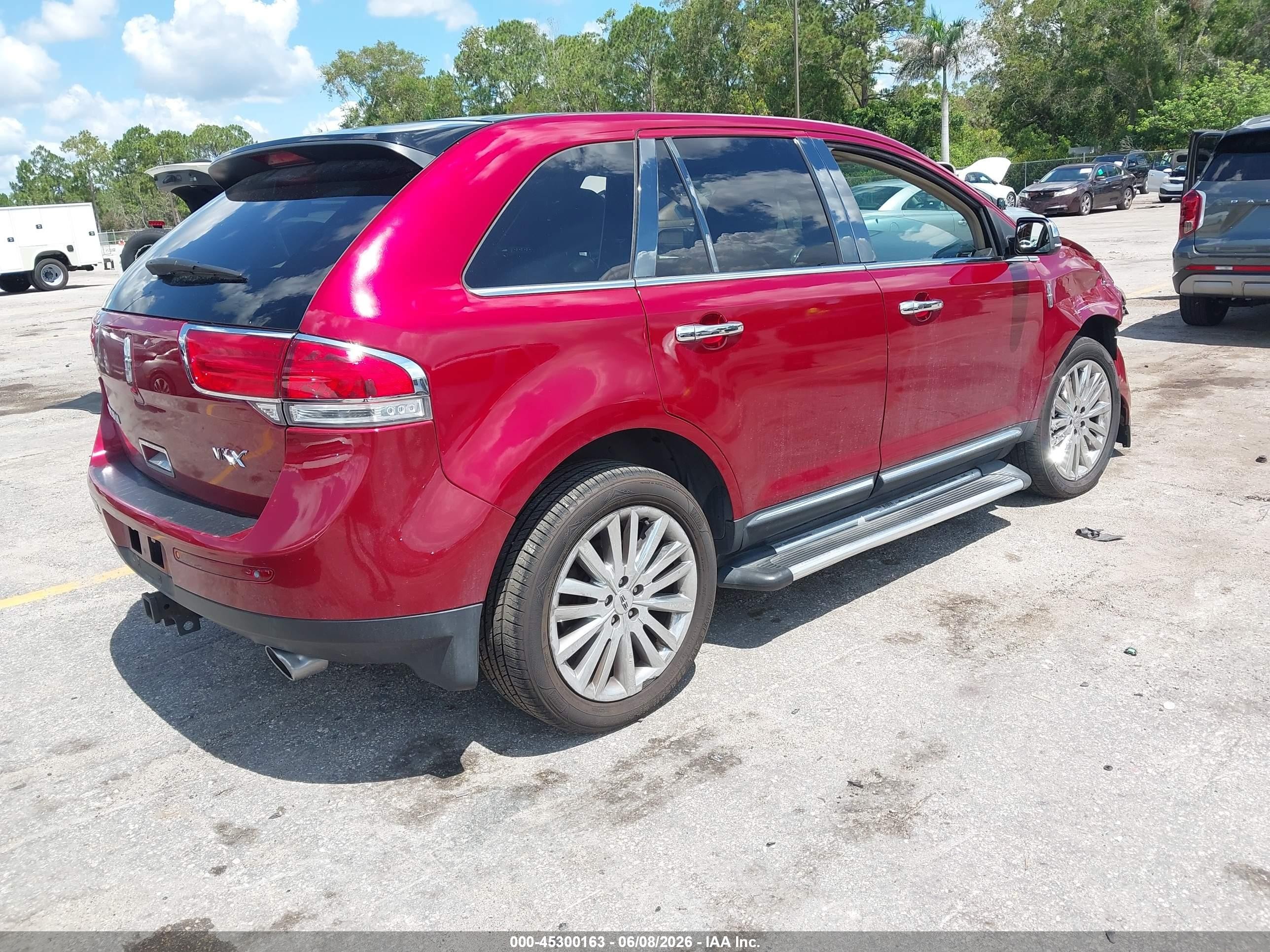 2013 Lincoln Mkx   Red vin: 2LMDJ6JK0DBL42053