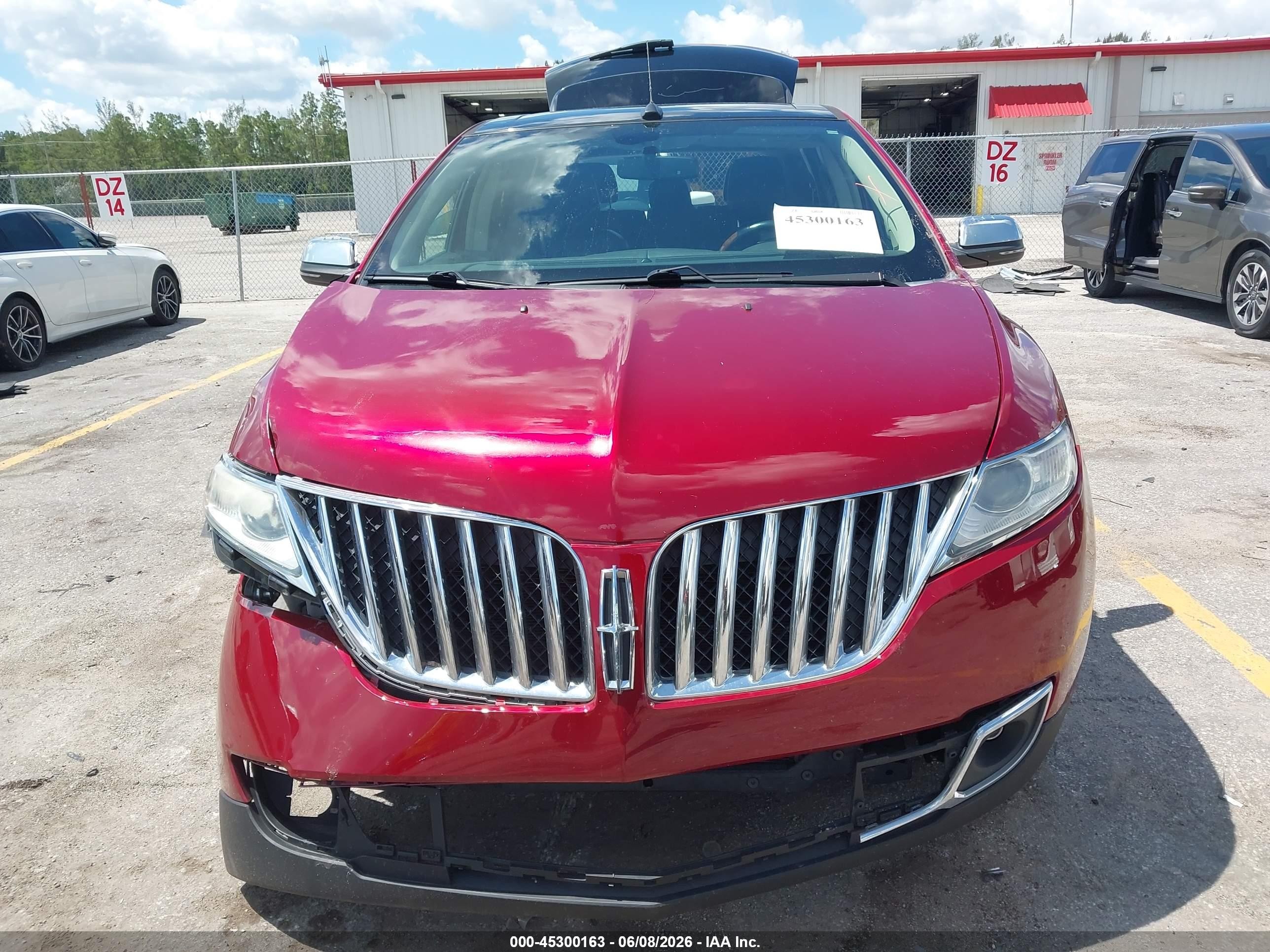 2013 Lincoln Mkx   Red vin: 2LMDJ6JK0DBL42053