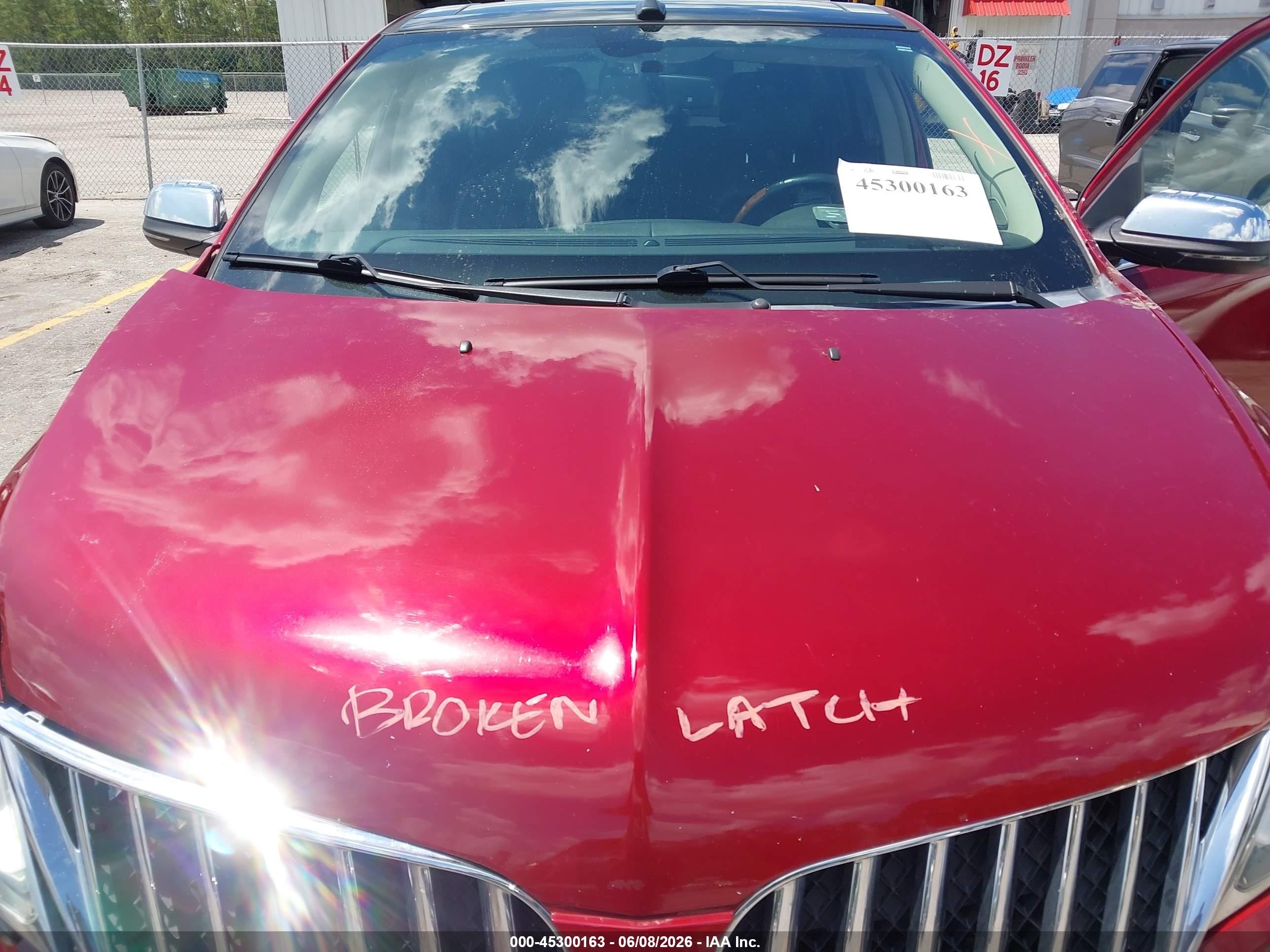 2013 Lincoln Mkx   Red vin: 2LMDJ6JK0DBL42053