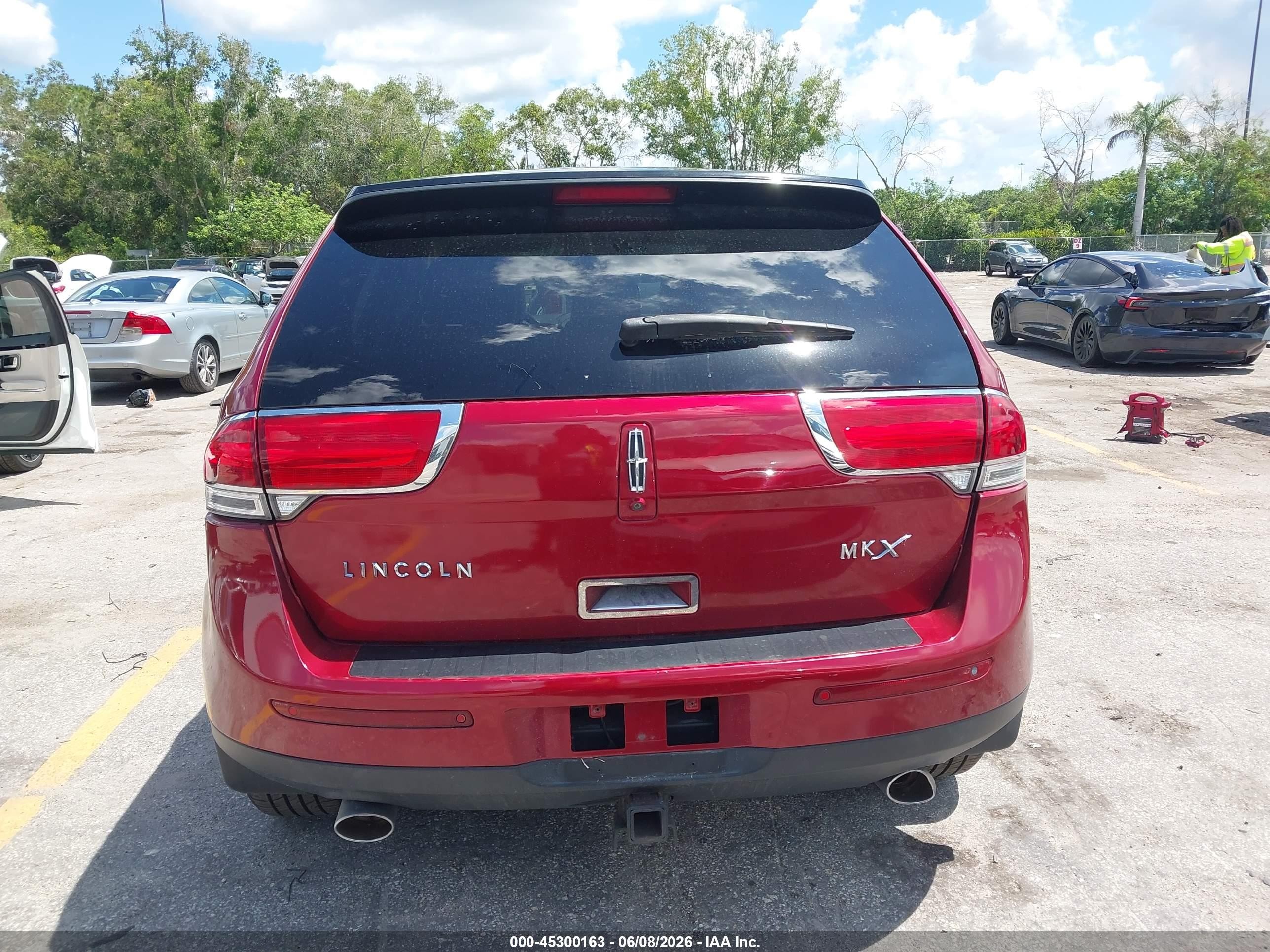 2013 Lincoln Mkx   Red vin: 2LMDJ6JK0DBL42053
