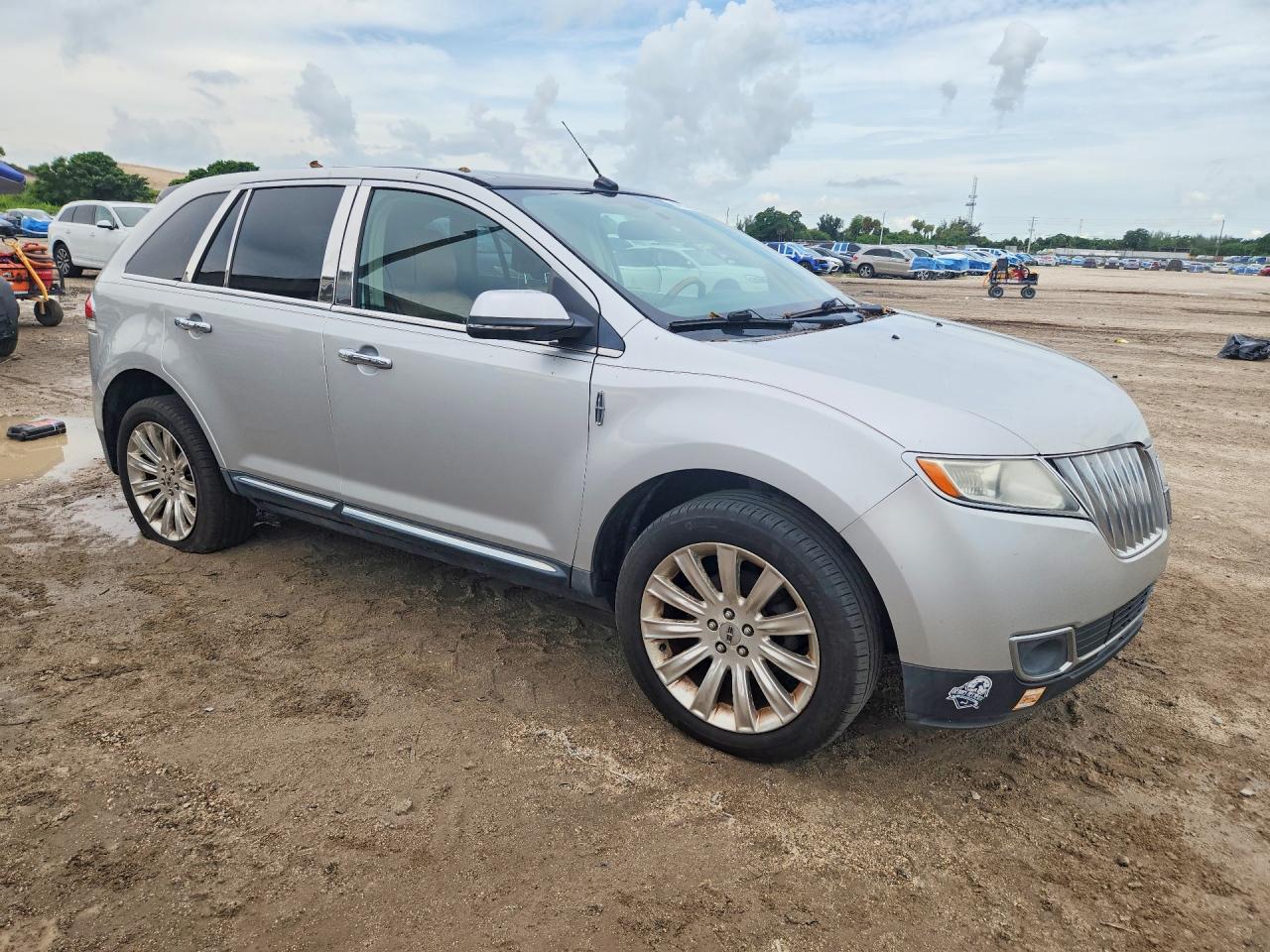 2013 Lincoln Mkx Silver vin: 2LMDJ6JK0DBL45227