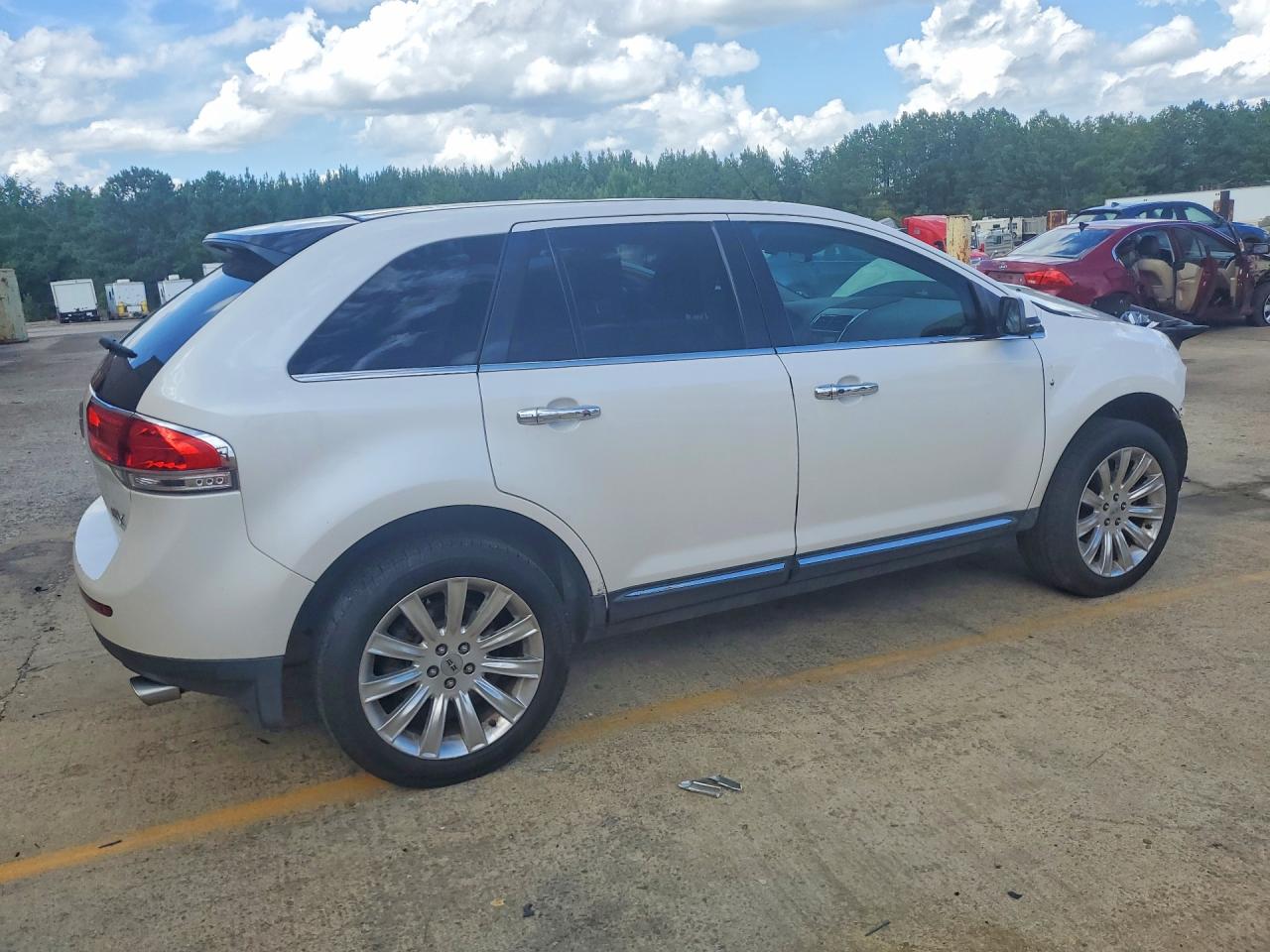 2014 Lincoln Mkx White vin: 2LMDJ6JK0EBL14092