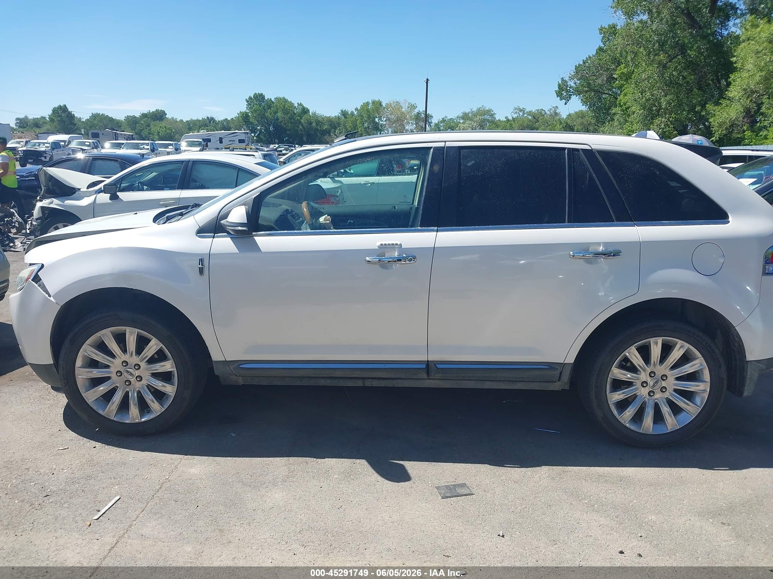 2015 Lincoln Mkx   White vin: 2LMDJ6JK0FBL31752