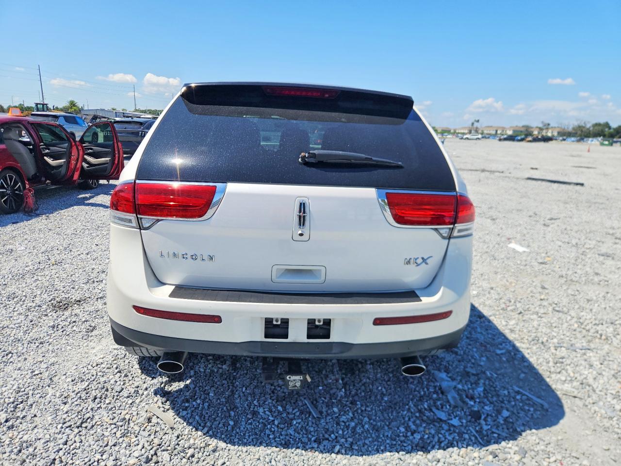2011 Lincoln Mkx White vin: 2LMDJ6JK1BBJ29609