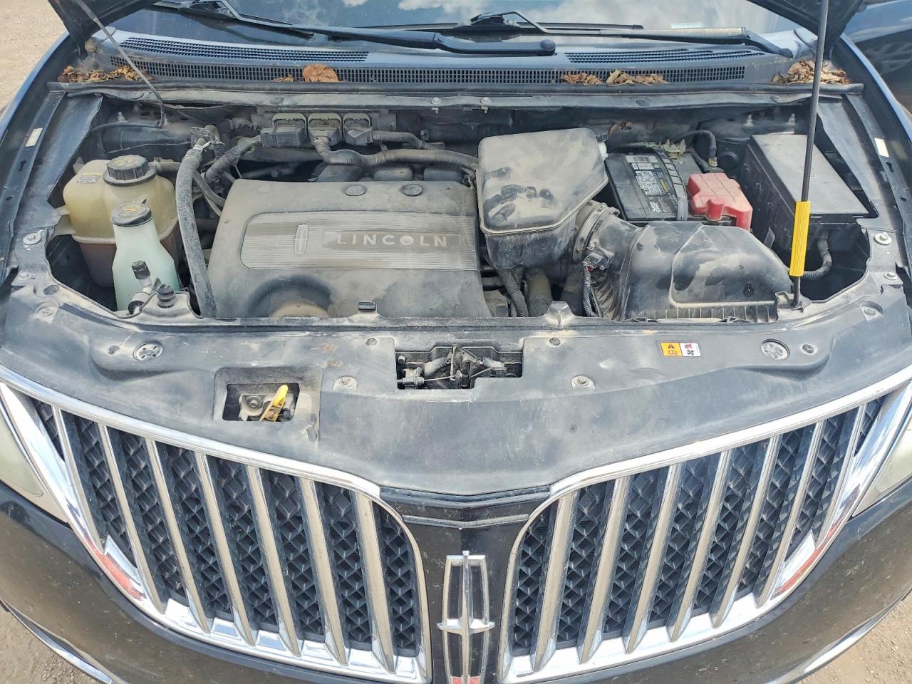 2012 Lincoln Mkx Black vin: 2LMDJ6JK1CBL00876