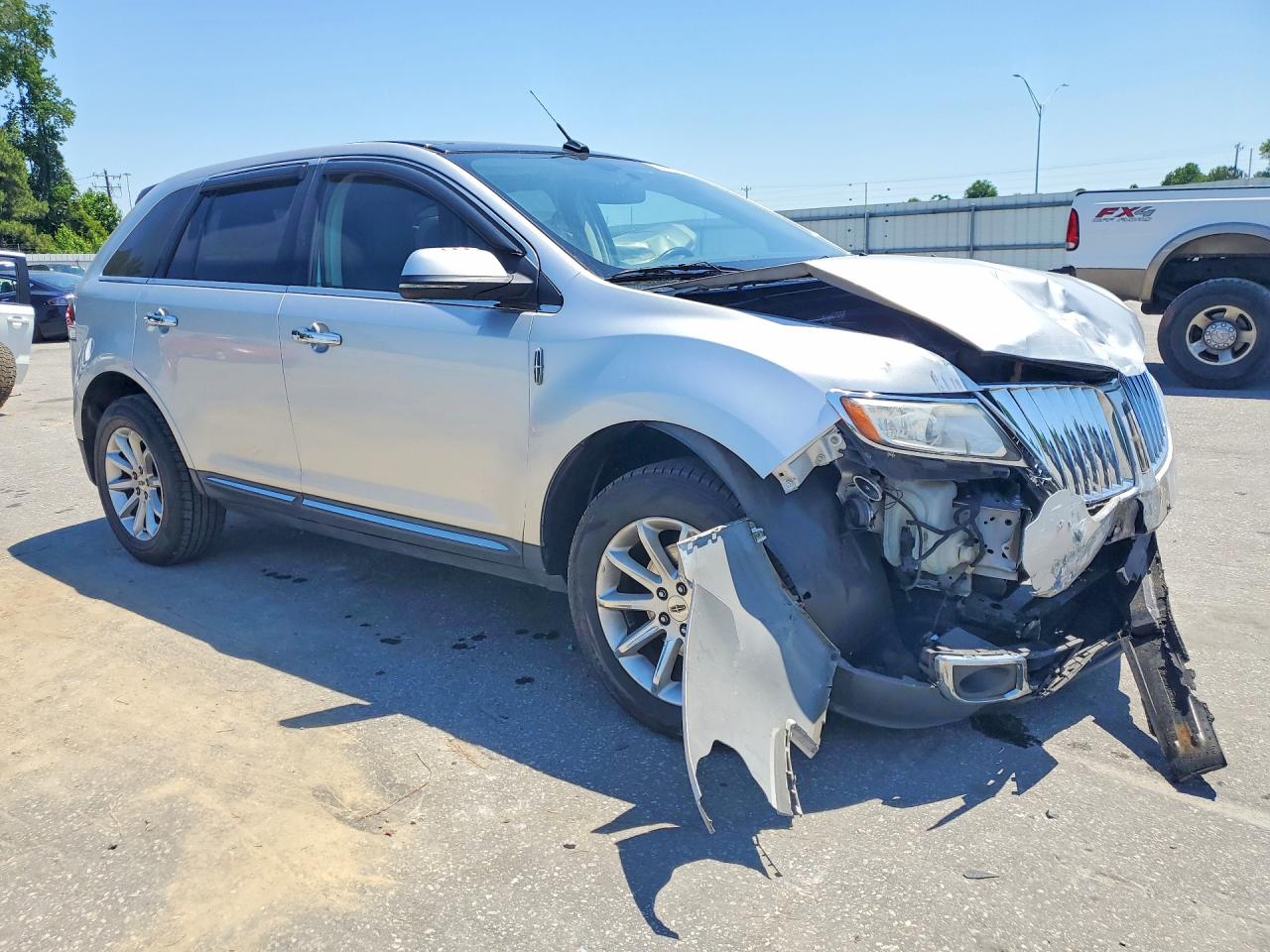 2012 Lincoln Mkx Silver vin: 2LMDJ6JK1CBL06810