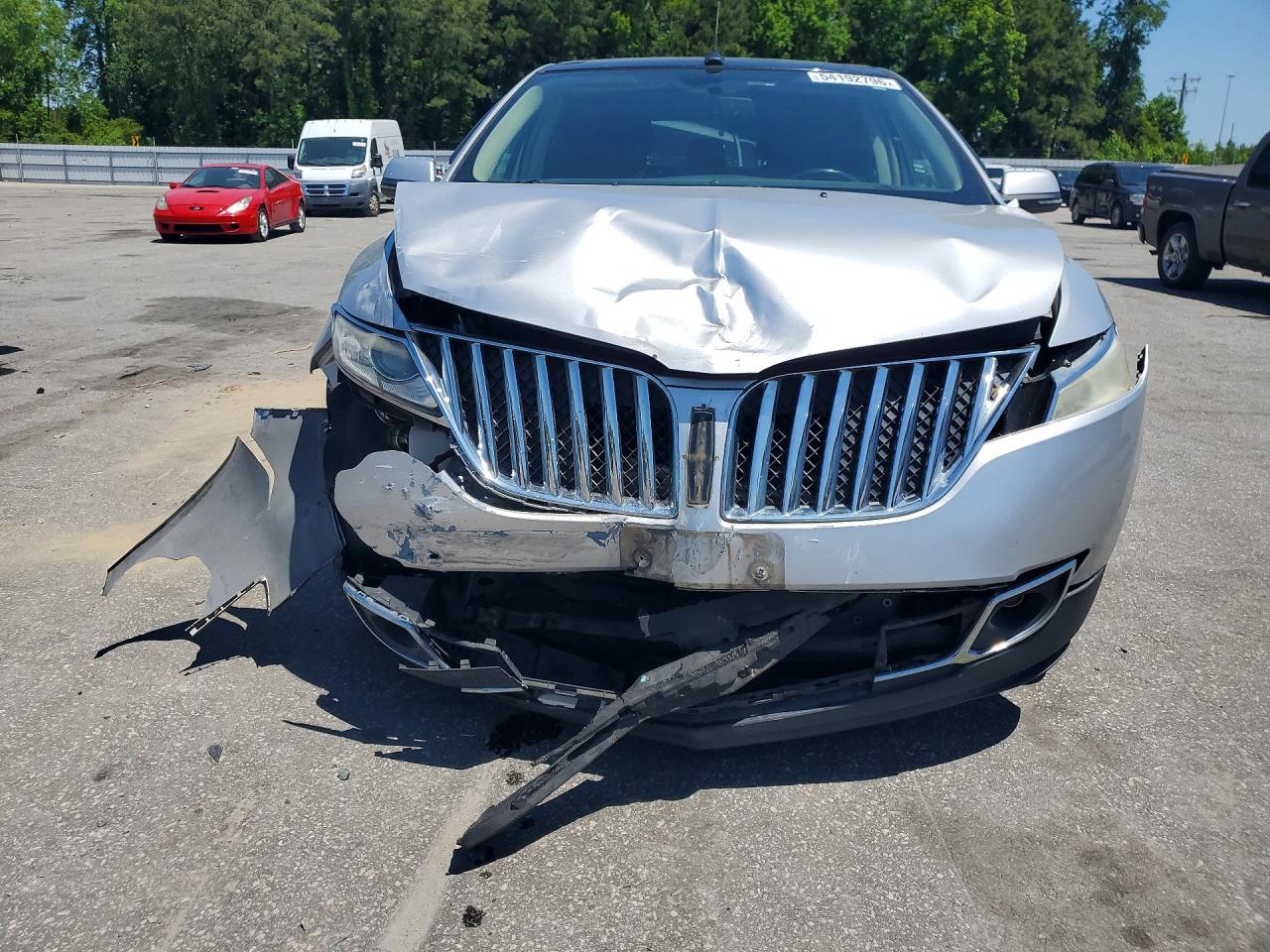 2012 Lincoln Mkx Silver vin: 2LMDJ6JK1CBL06810
