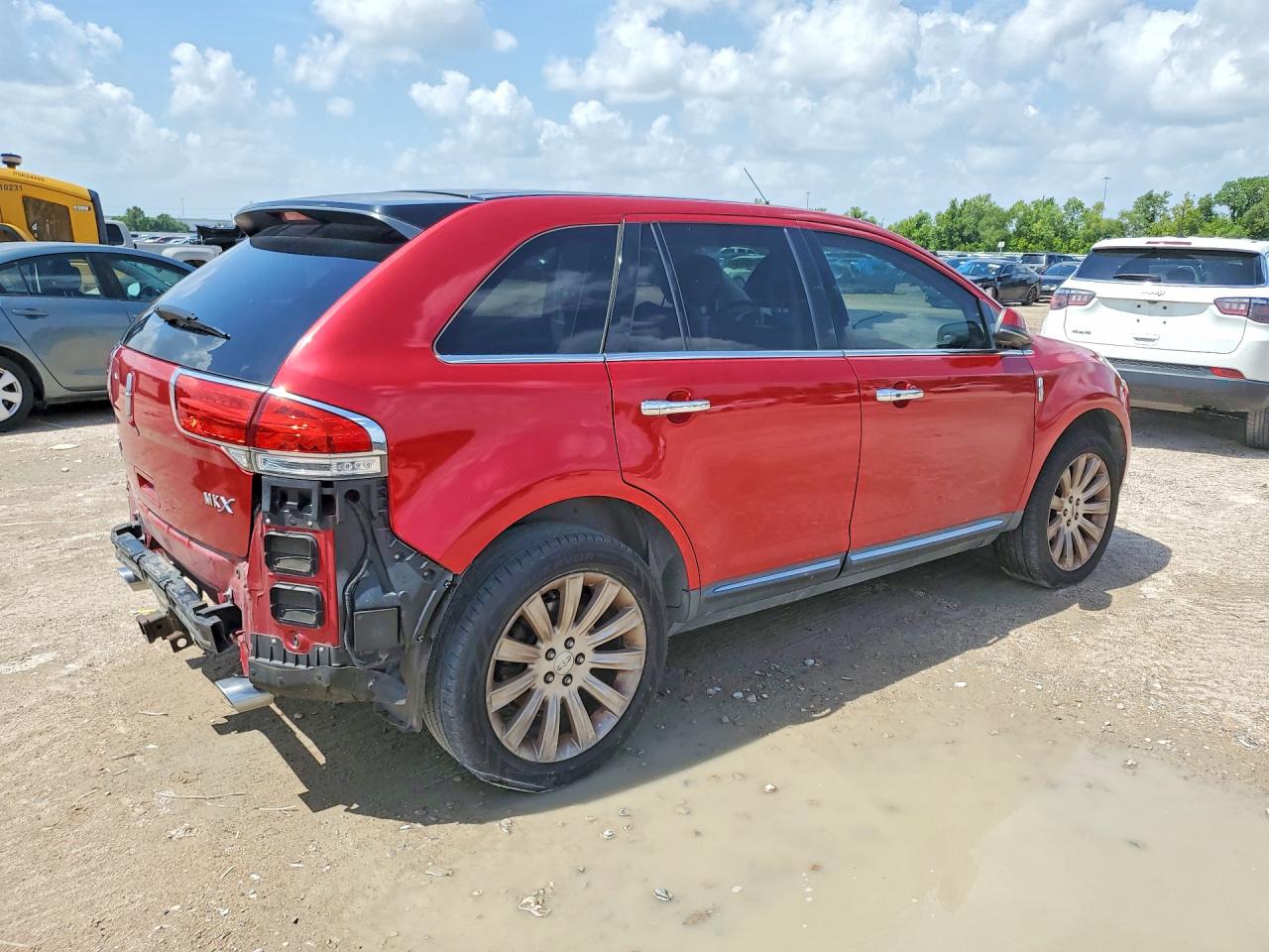 2012 Lincoln Mkx Красный vin: 2LMDJ6JK1CBL13224
