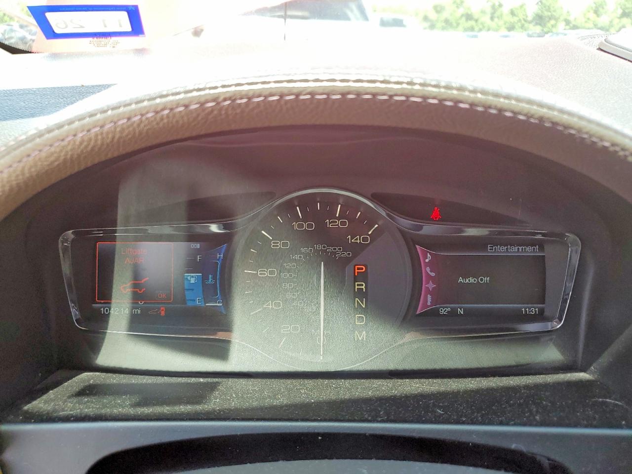 2012 Lincoln Mkx Красный vin: 2LMDJ6JK1CBL13224