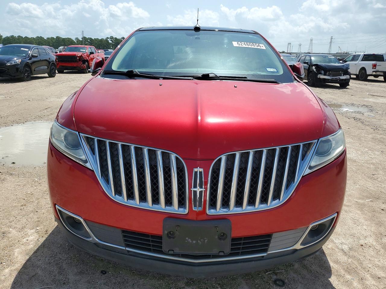 2012 Lincoln Mkx Красный vin: 2LMDJ6JK1CBL13224