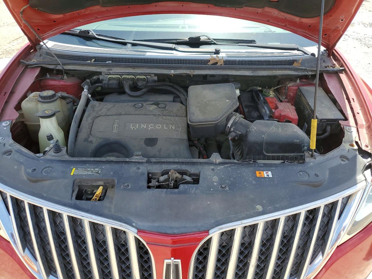 2012 Lincoln Mkx Красный vin: 2LMDJ6JK1CBL13224
