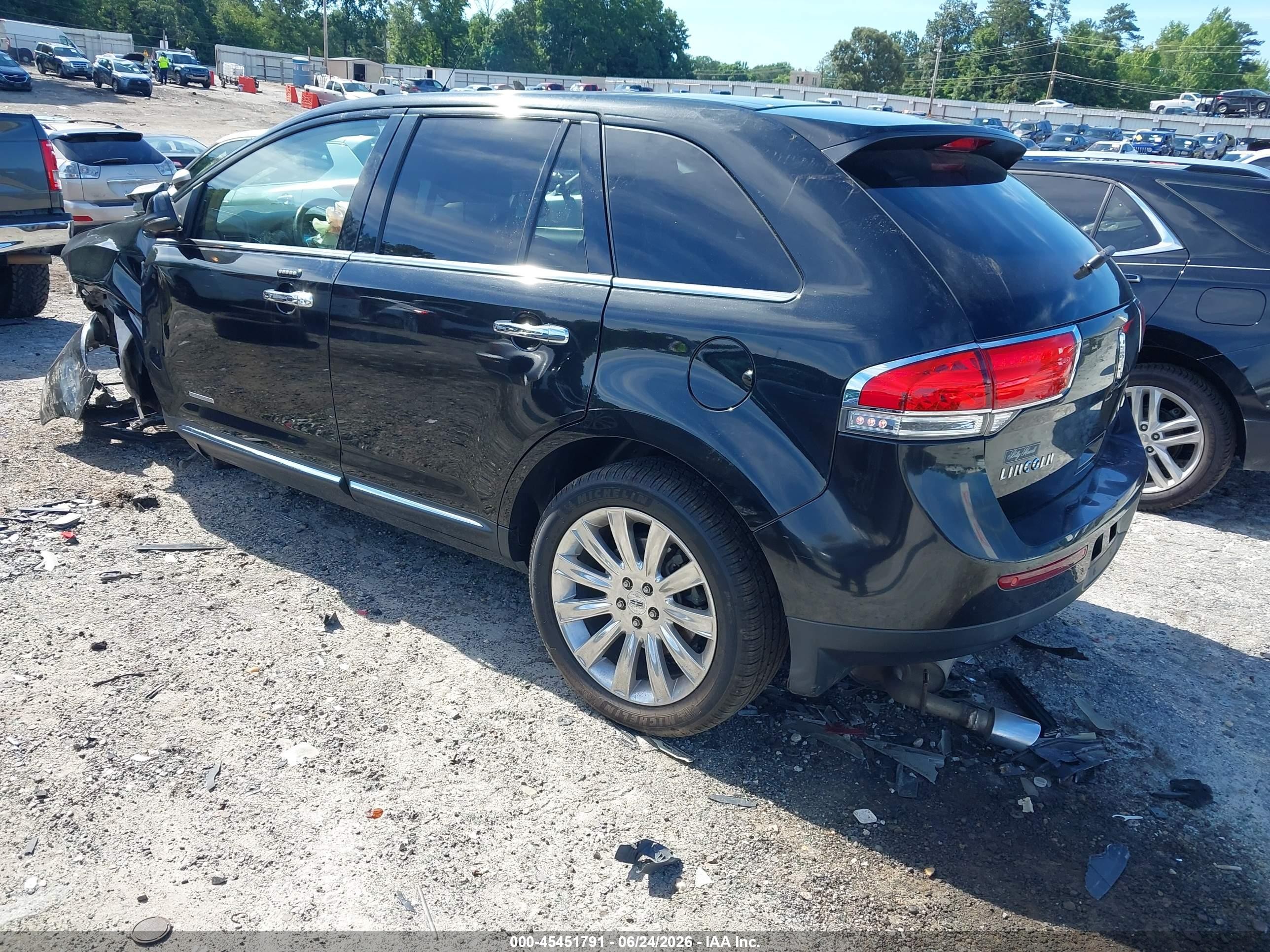 2013 Lincoln Mkx   Черный vin: 2LMDJ6JK1DBL04542