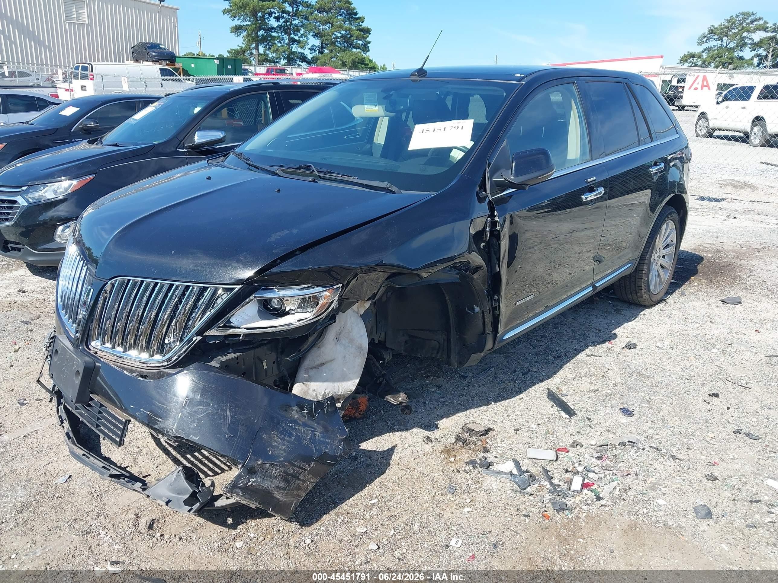 2013 Lincoln Mkx   Черный vin: 2LMDJ6JK1DBL04542
