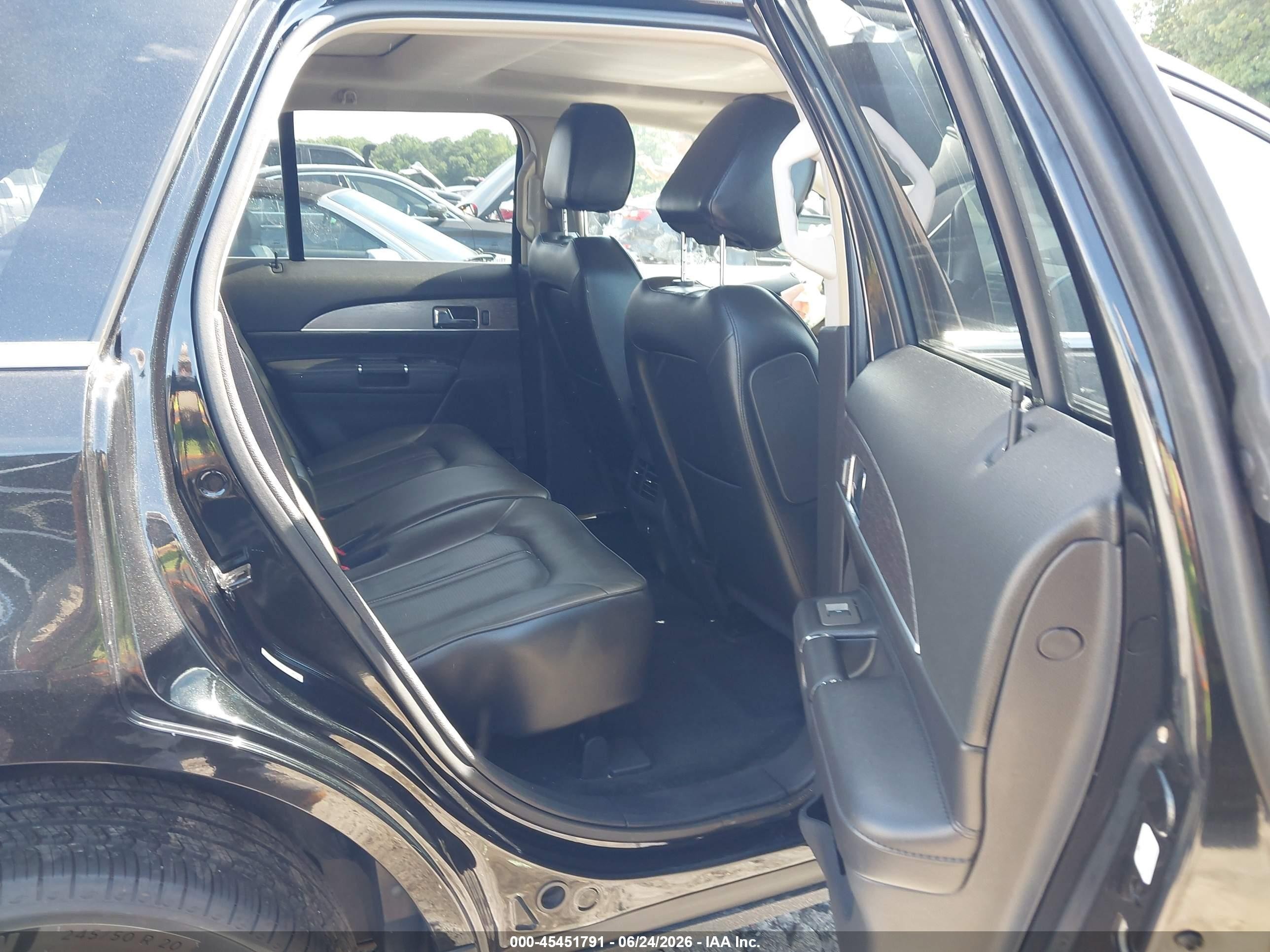 2013 Lincoln Mkx   Черный vin: 2LMDJ6JK1DBL04542