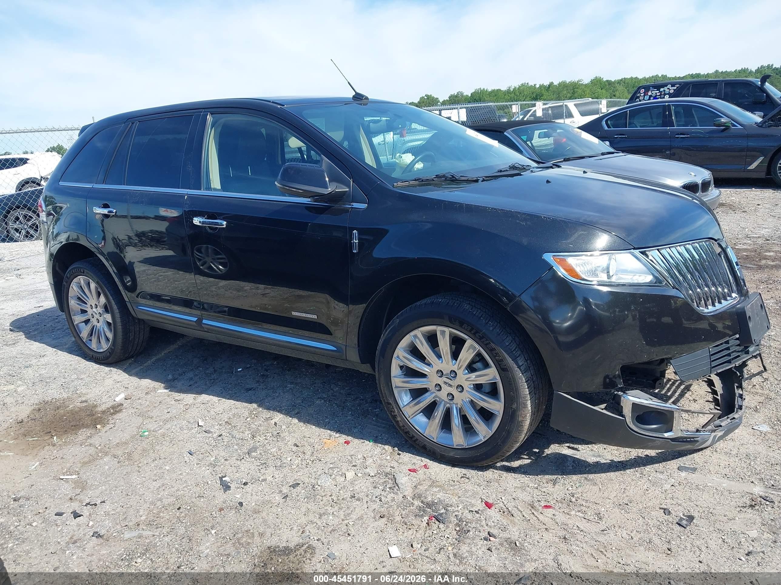 2013 Lincoln Mkx   Черный vin: 2LMDJ6JK1DBL04542
