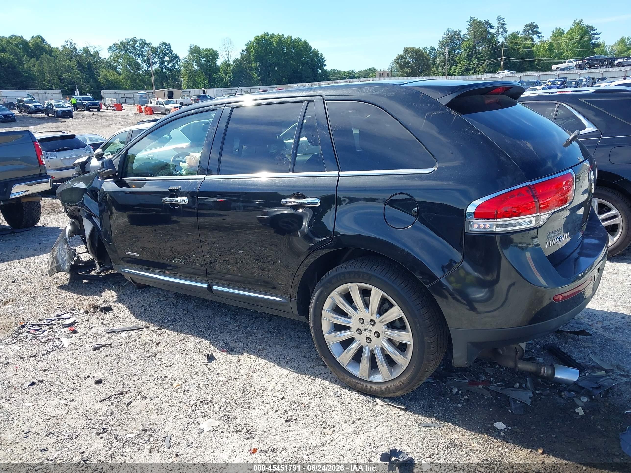 2013 Lincoln Mkx   Черный vin: 2LMDJ6JK1DBL04542