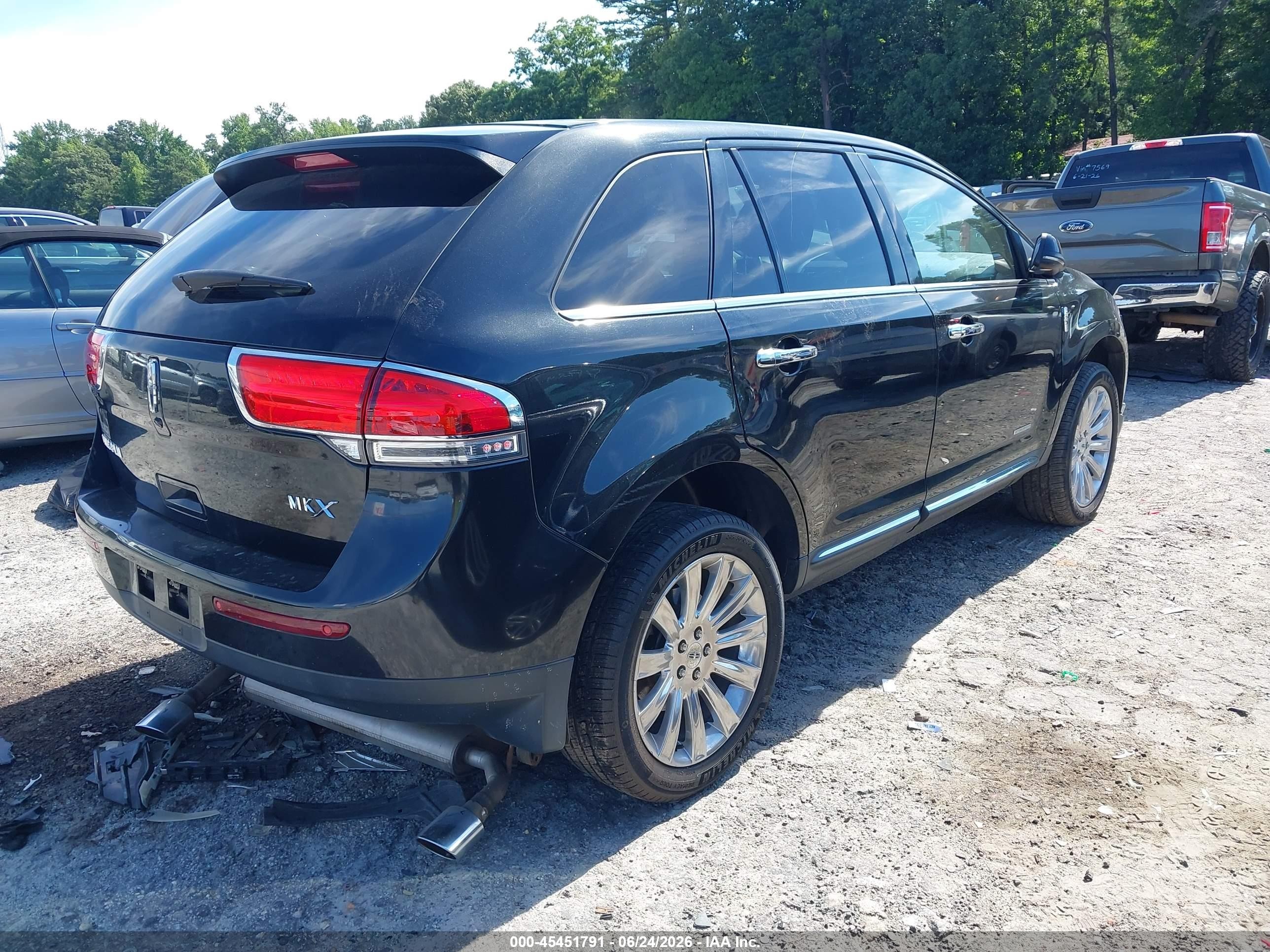 2013 Lincoln Mkx   Черный vin: 2LMDJ6JK1DBL04542