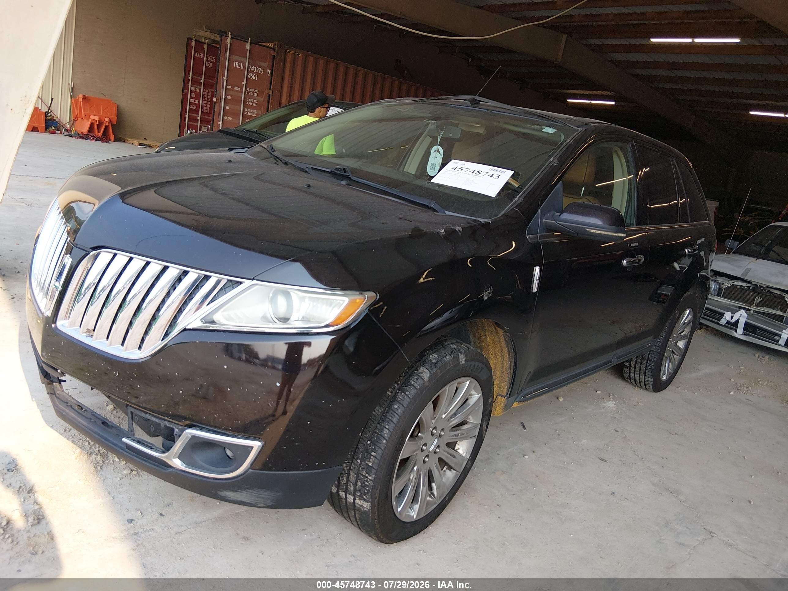 2013 Lincoln Mkx   Black vin: 2LMDJ6JK1DBL16299