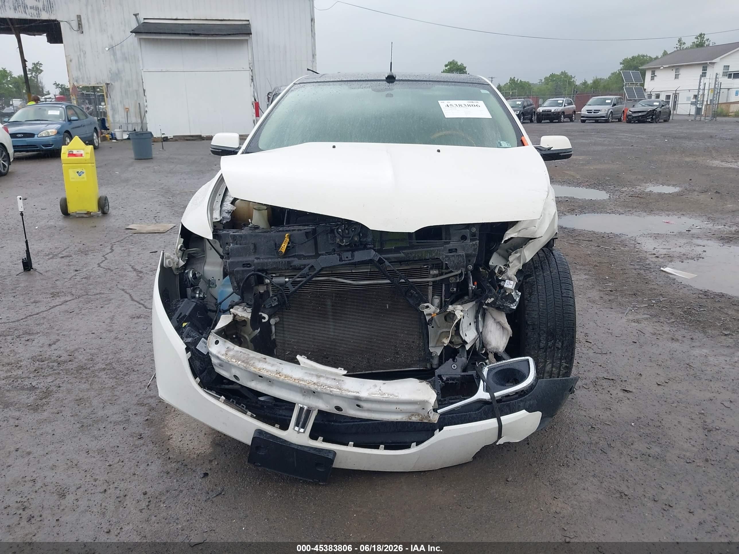 2013 Lincoln Mkx   Белый vin: 2LMDJ6JK1DBL20594