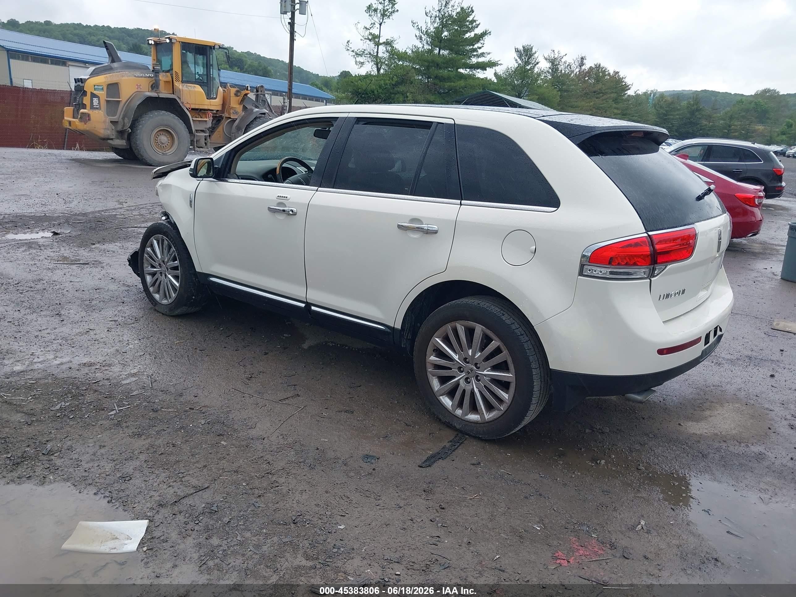 2013 Lincoln Mkx   Белый vin: 2LMDJ6JK1DBL20594