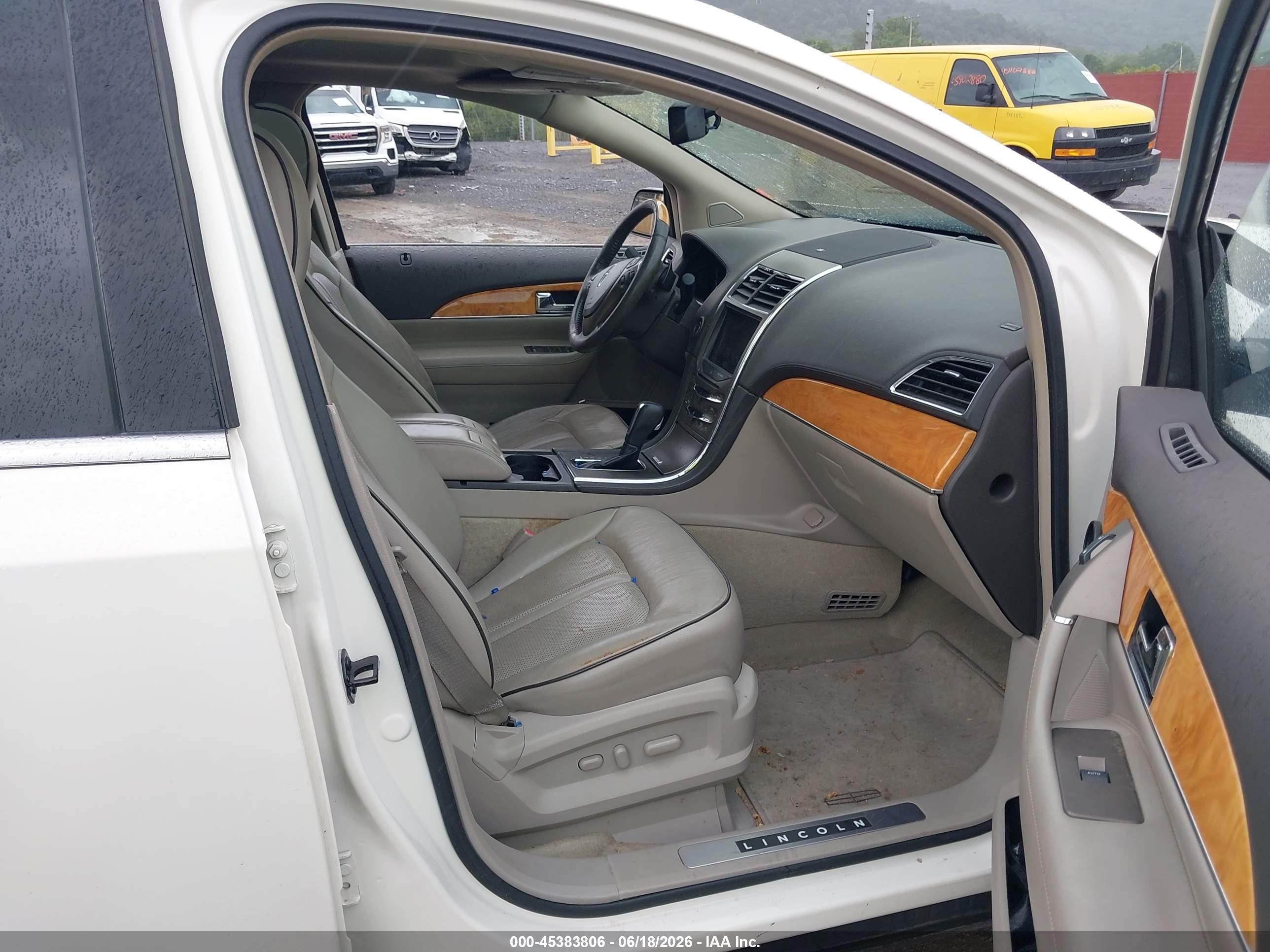 2013 Lincoln Mkx   Белый vin: 2LMDJ6JK1DBL20594