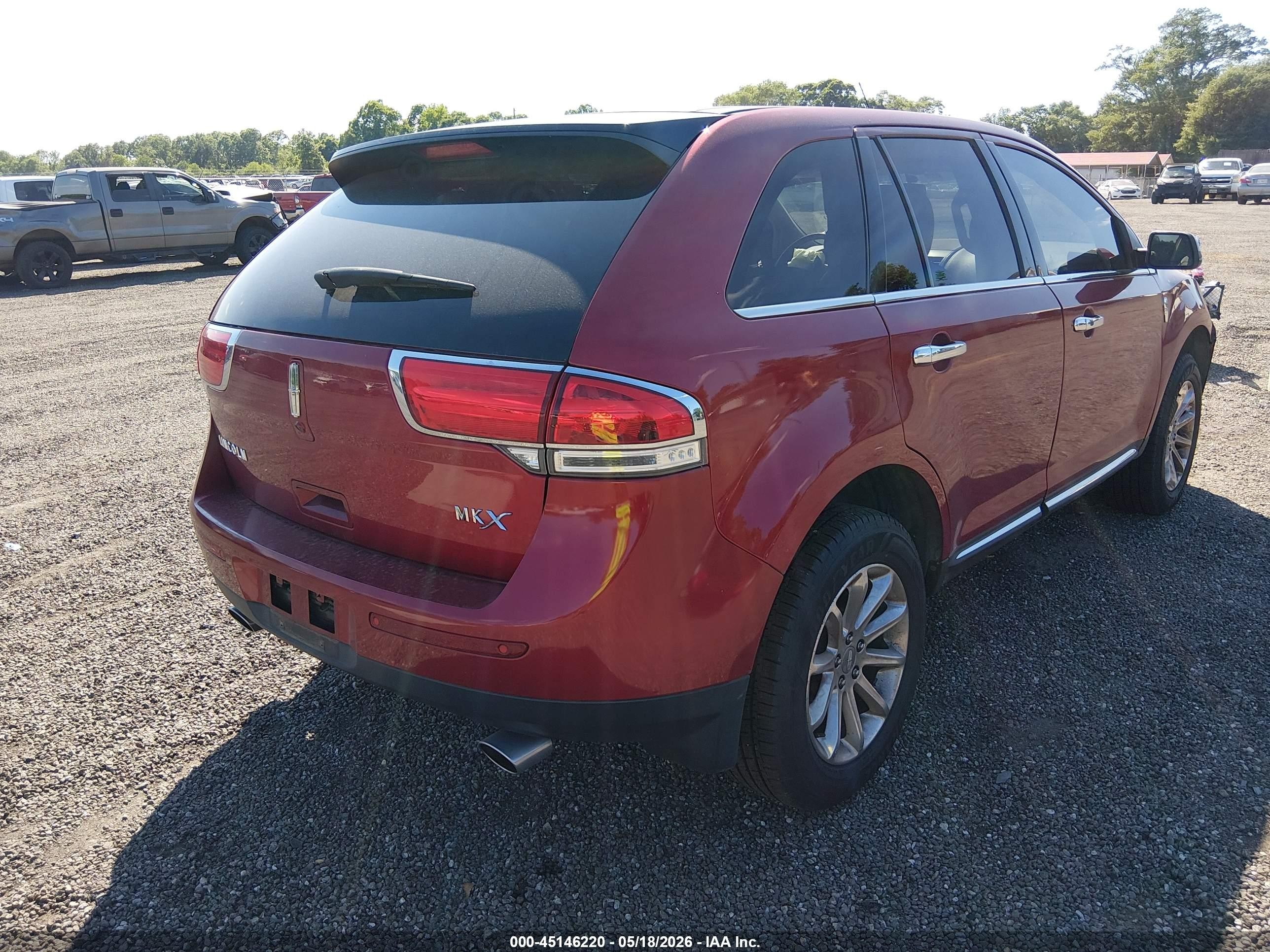 2013 Lincoln Mkx   Red vin: 2LMDJ6JK1DBL33135