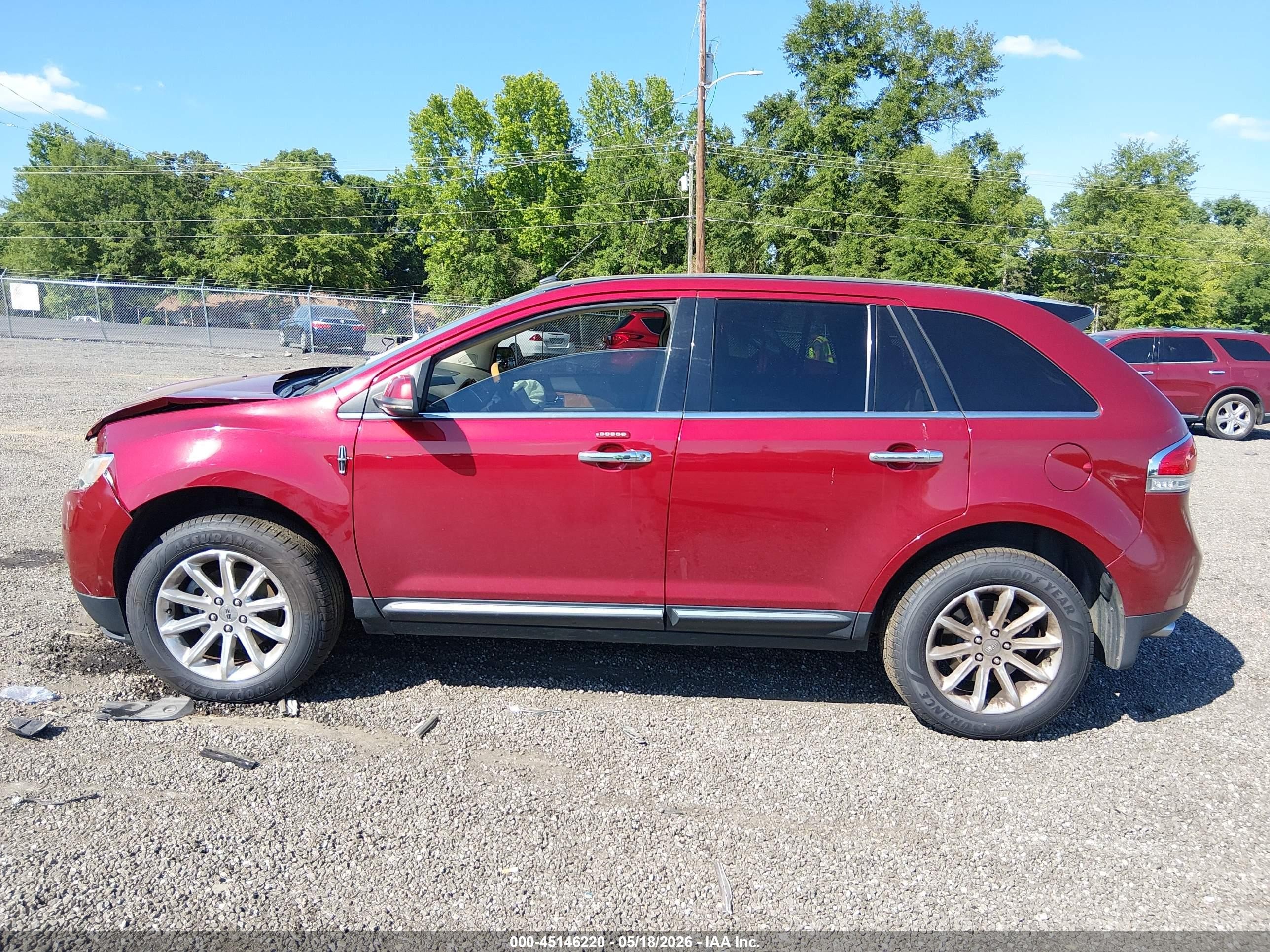 2013 Lincoln Mkx   Red vin: 2LMDJ6JK1DBL33135