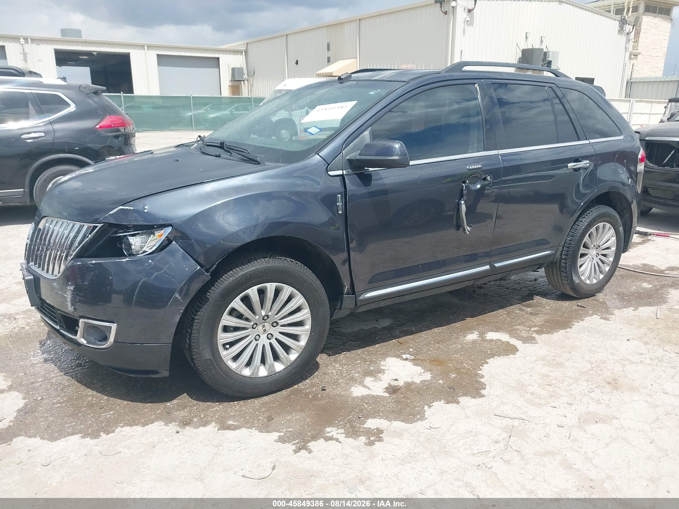 2013 Lincoln Mkx   Серый vin: 2LMDJ6JK1DBL41641