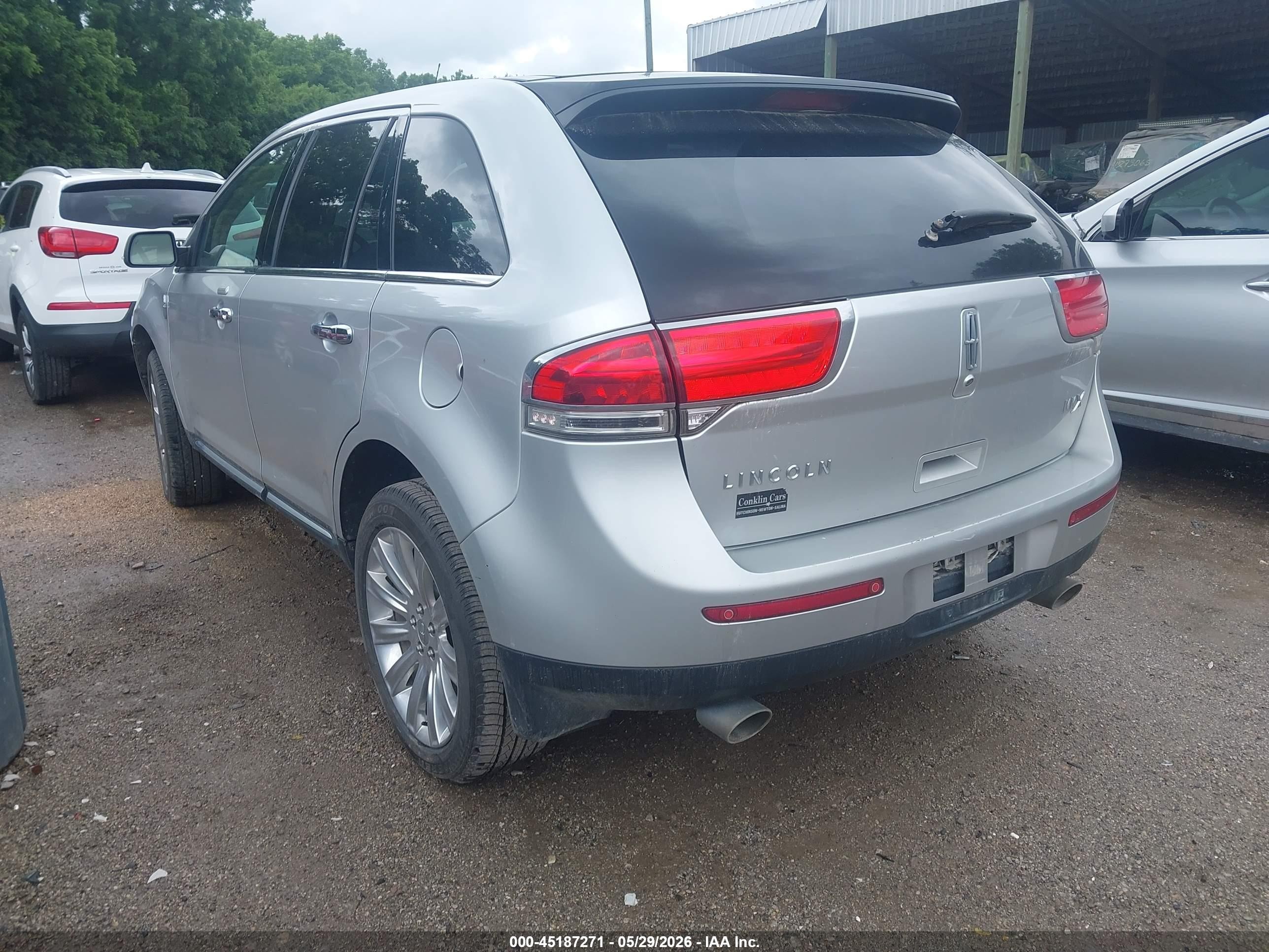 2013 Lincoln Mkx   Silver vin: 2LMDJ6JK1DBL42336