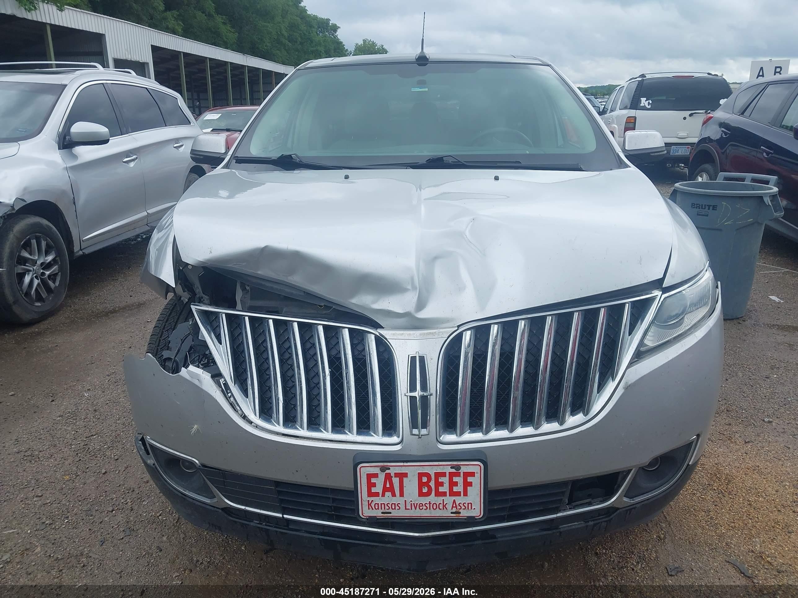 2013 Lincoln Mkx   Silver vin: 2LMDJ6JK1DBL42336