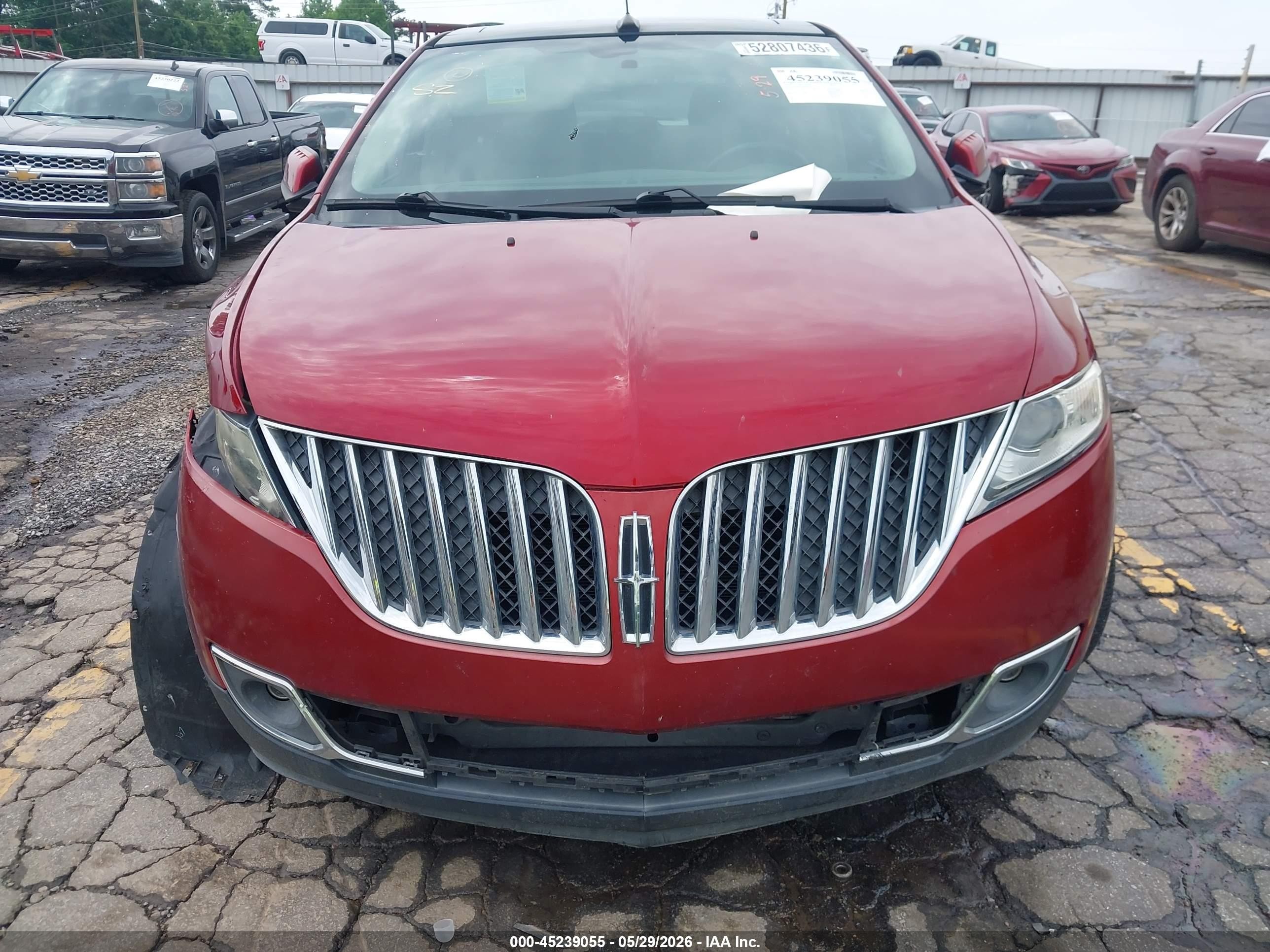 2013 Lincoln Mkx   Red vin: 2LMDJ6JK1DBL45723