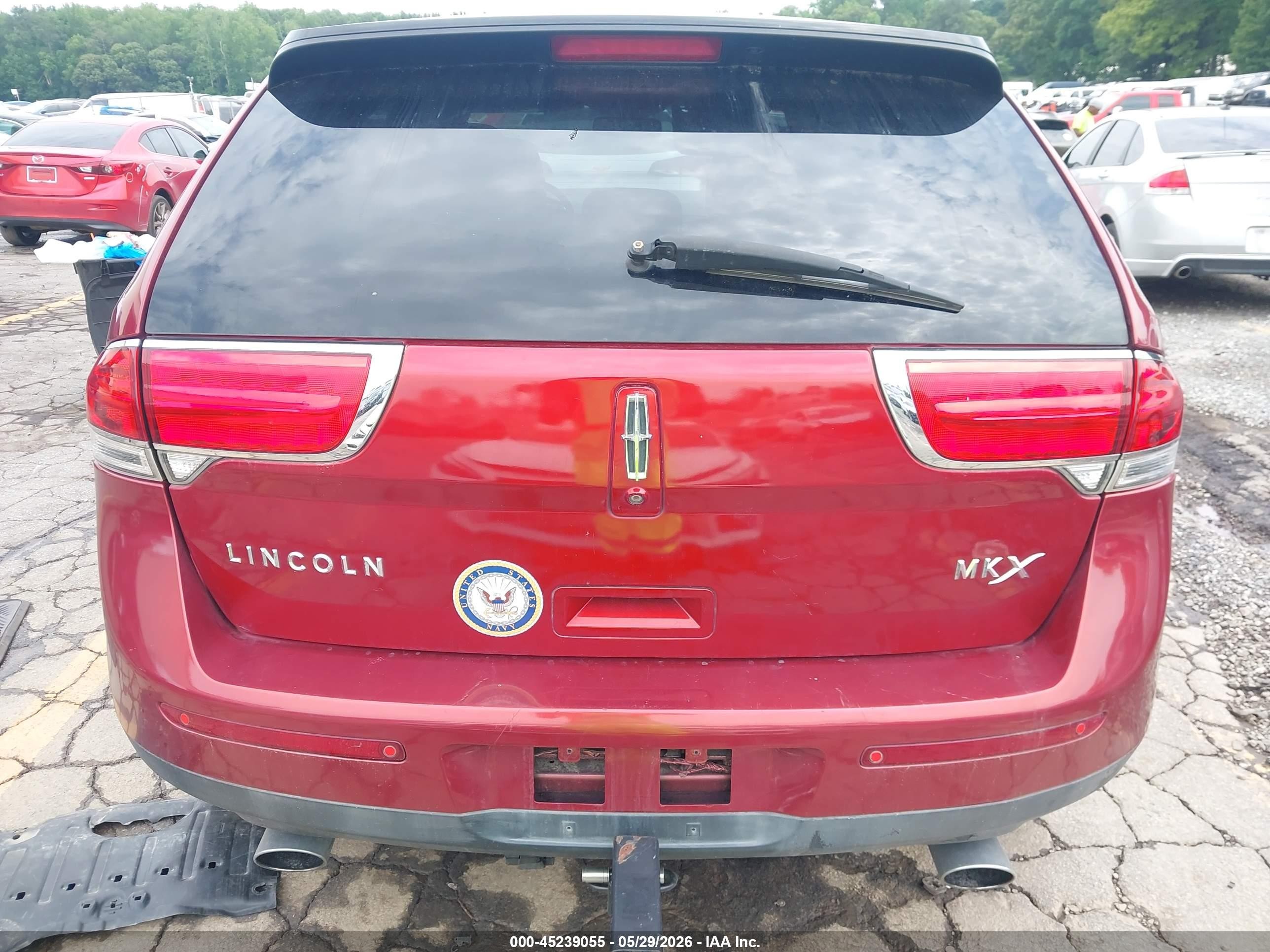 2013 Lincoln Mkx   Red vin: 2LMDJ6JK1DBL45723