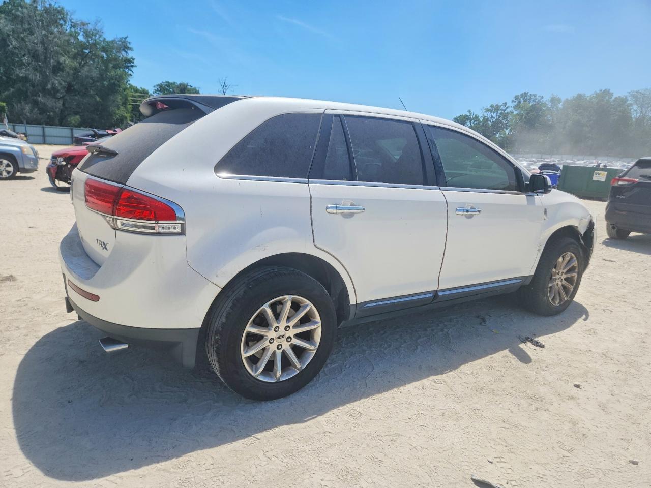2014 Lincoln Mkx White vin: 2LMDJ6JK1EBL00377