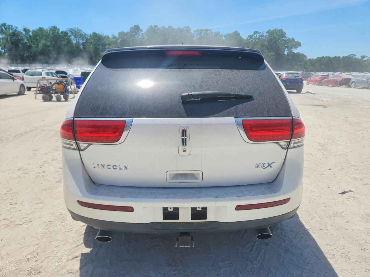 2014 Lincoln Mkx White vin: 2LMDJ6JK1EBL00377
