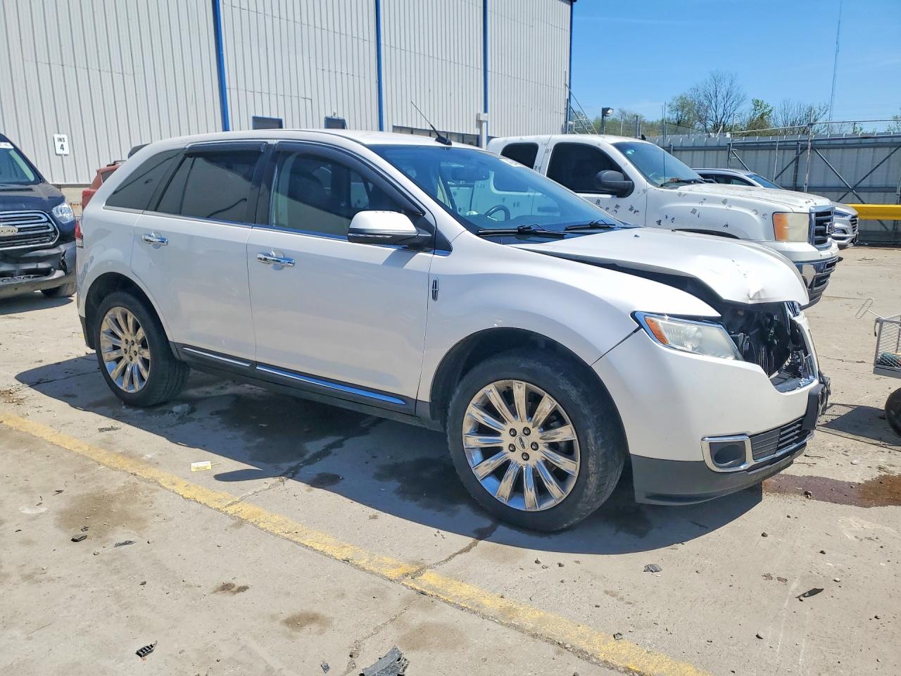 2014 Lincoln Mkx White vin: 2LMDJ6JK1EBL17499