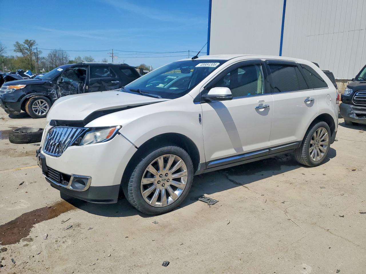 2014 Lincoln Mkx White vin: 2LMDJ6JK1EBL17499