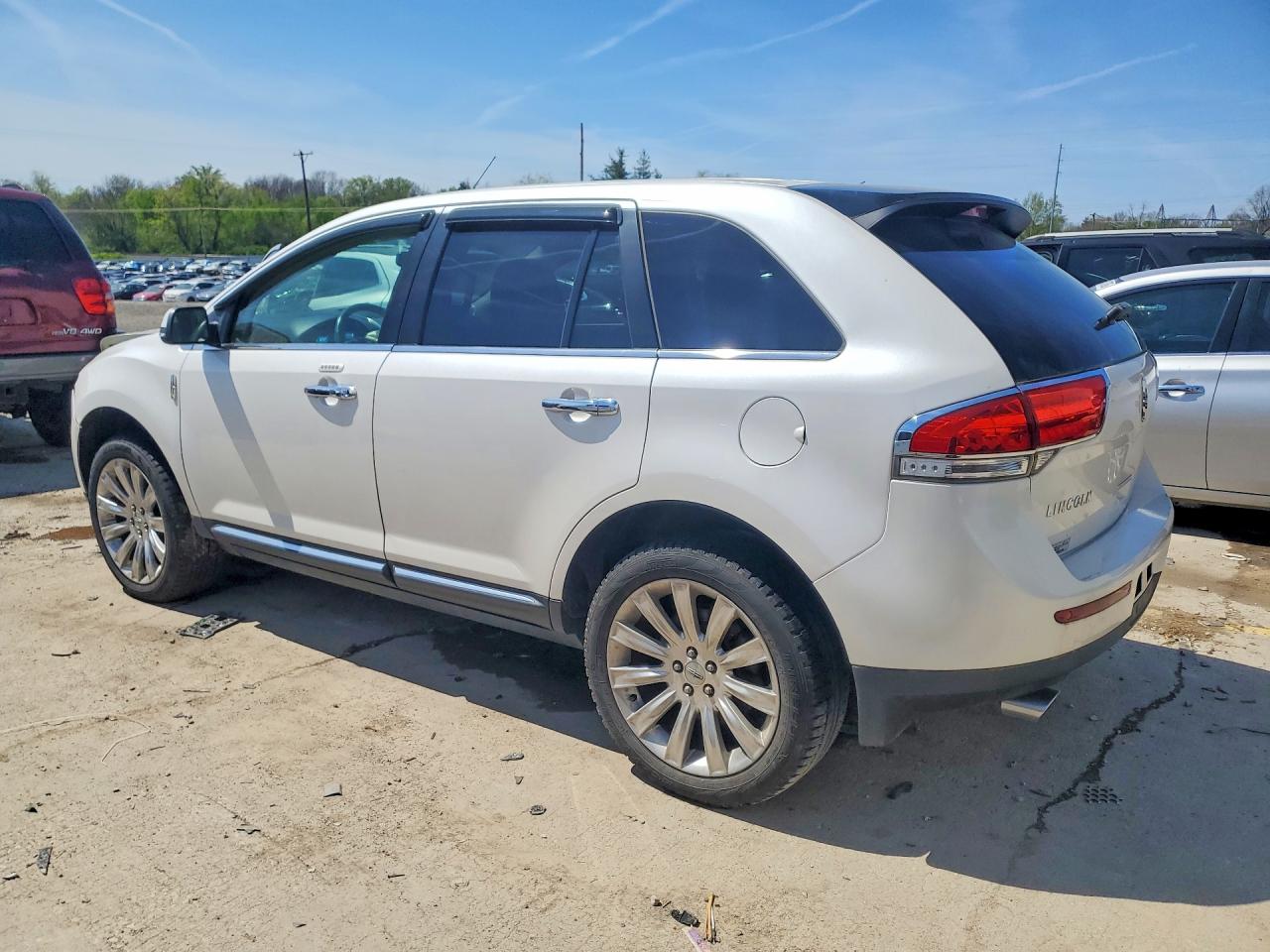 2014 Lincoln Mkx White vin: 2LMDJ6JK1EBL17499