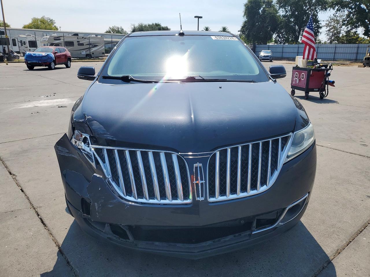 2014 Lincoln Mkx Gray vin: 2LMDJ6JK1EBL19463