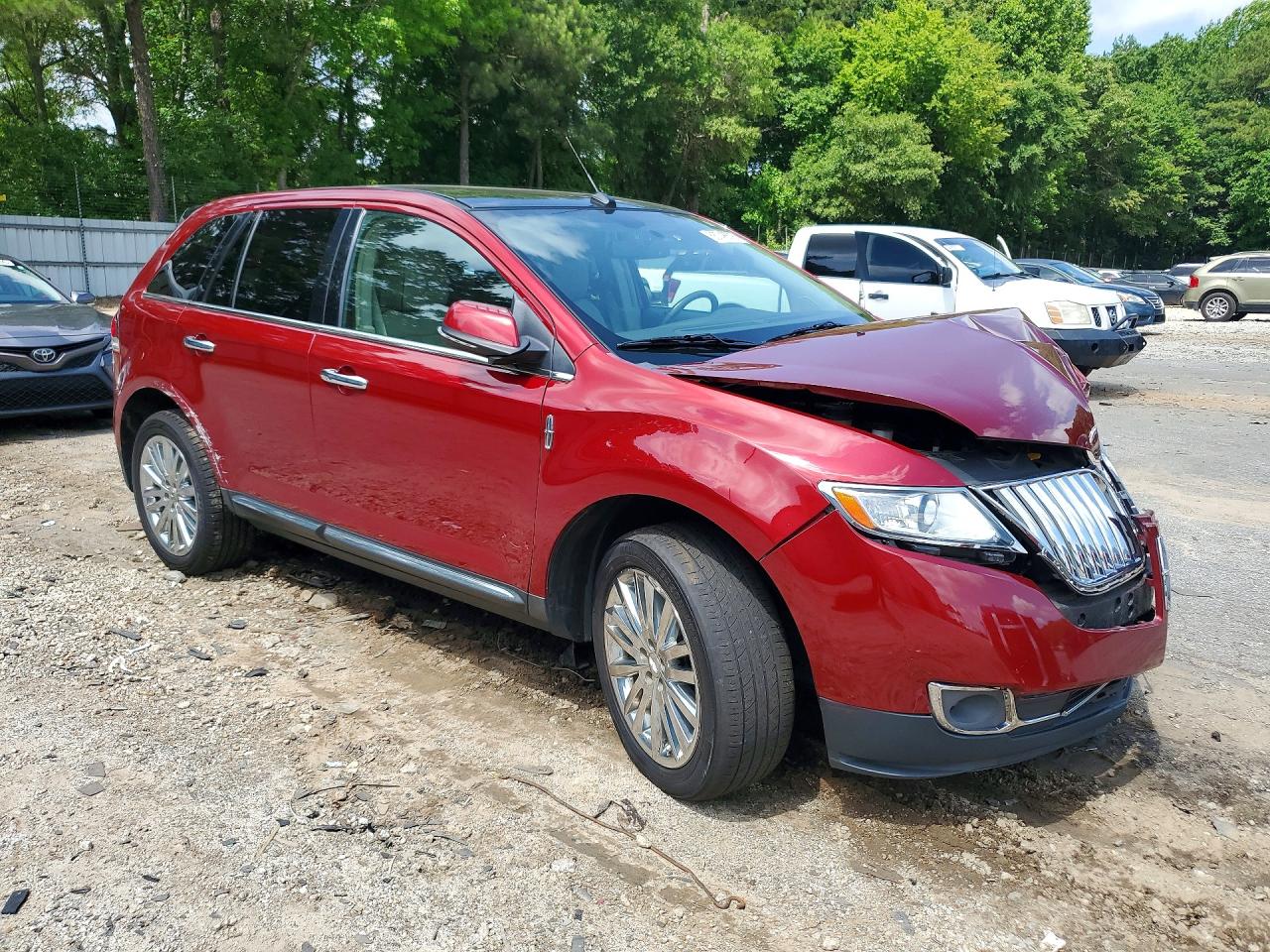 2015 Lincoln Mkx Red vin: 2LMDJ6JK1FBL24857