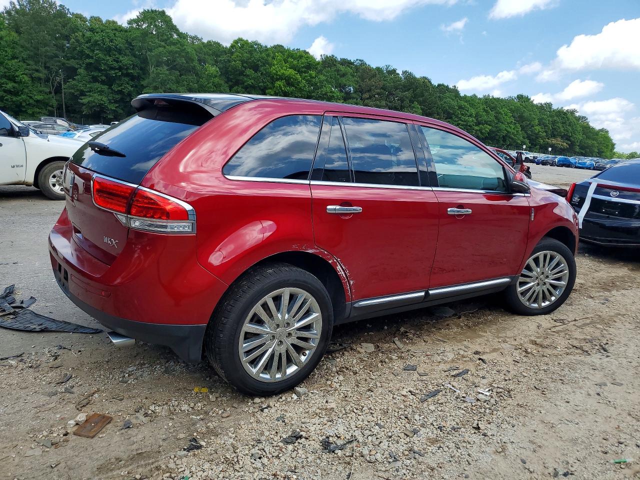 2015 Lincoln Mkx Red vin: 2LMDJ6JK1FBL24857