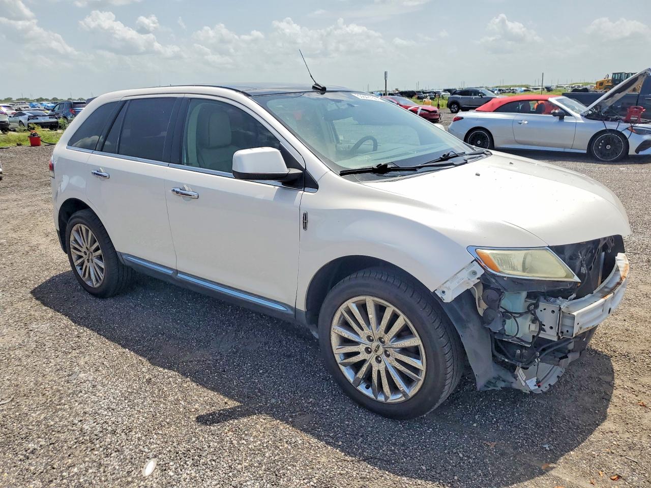 2011 Lincoln Mkx White vin: 2LMDJ6JK2BBJ00748