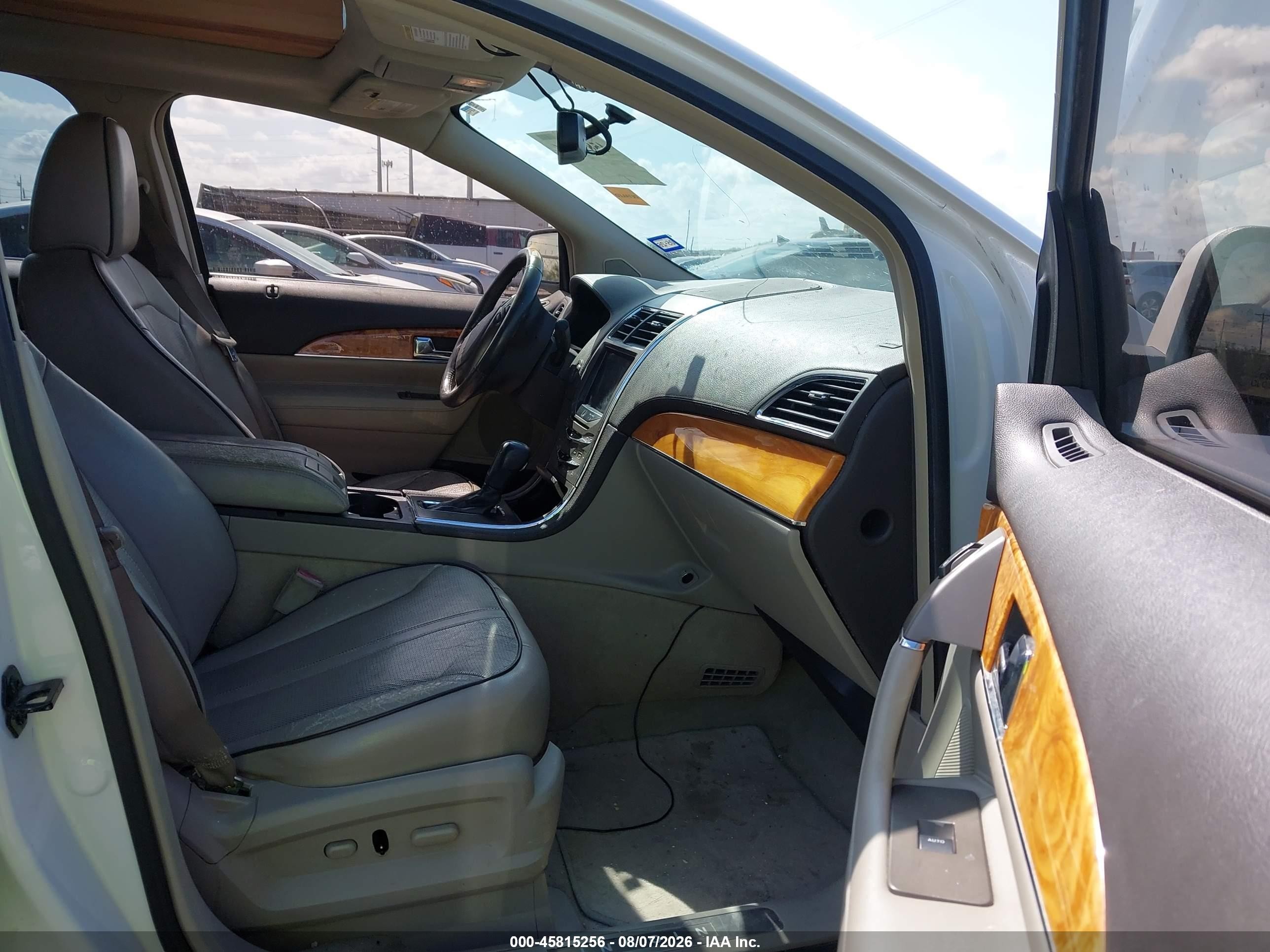 2011 Lincoln Mkx   White vin: 2LMDJ6JK2BBJ15962