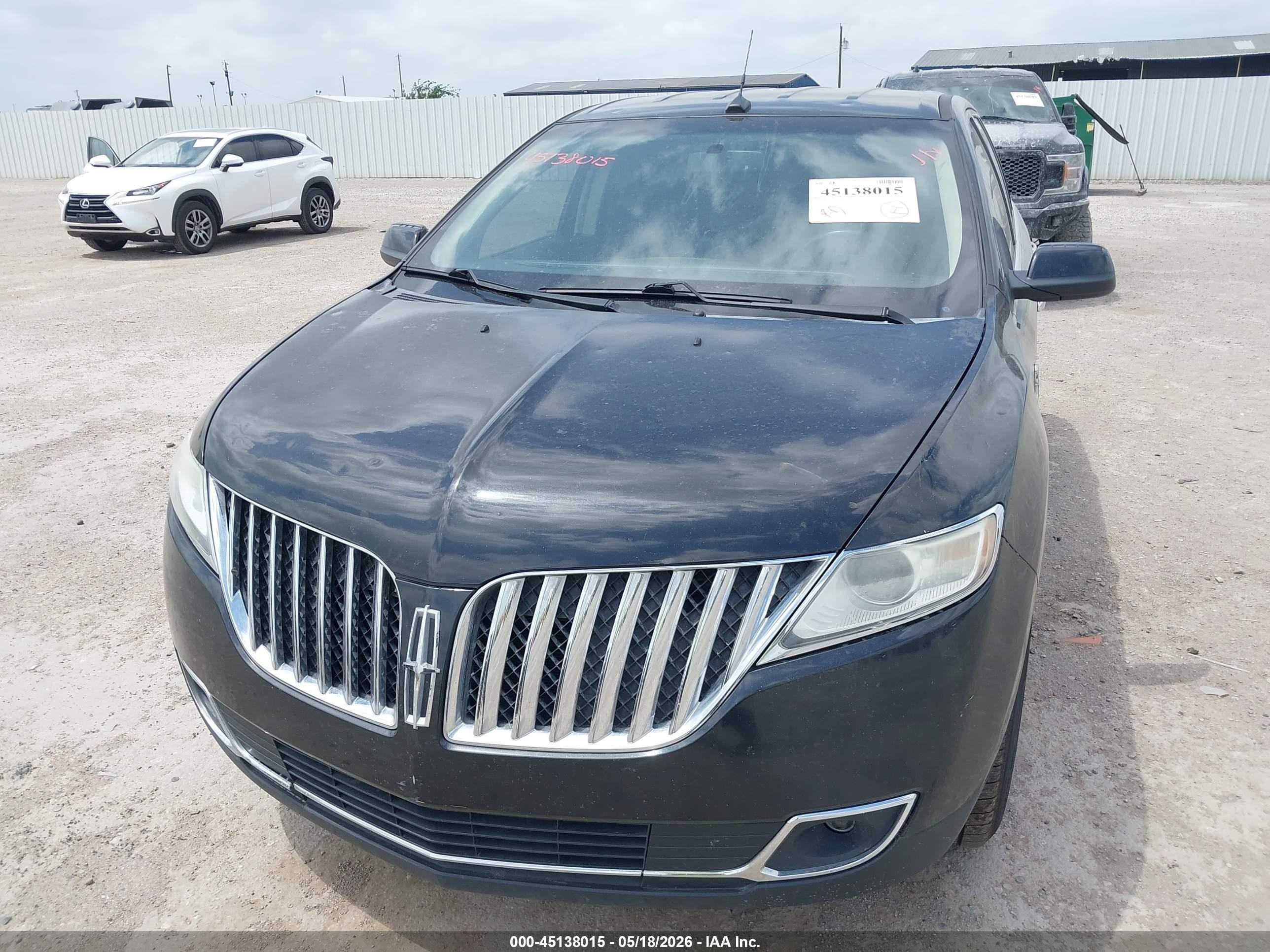 2013 Lincoln Mkx   Черный vin: 2LMDJ6JK2DBL05697
