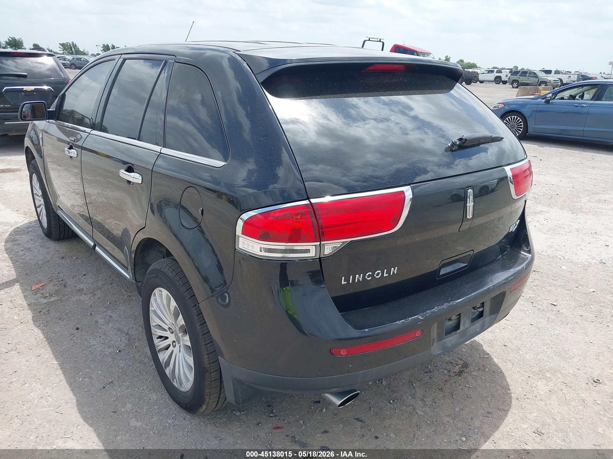 2013 Lincoln Mkx   Черный vin: 2LMDJ6JK2DBL05697